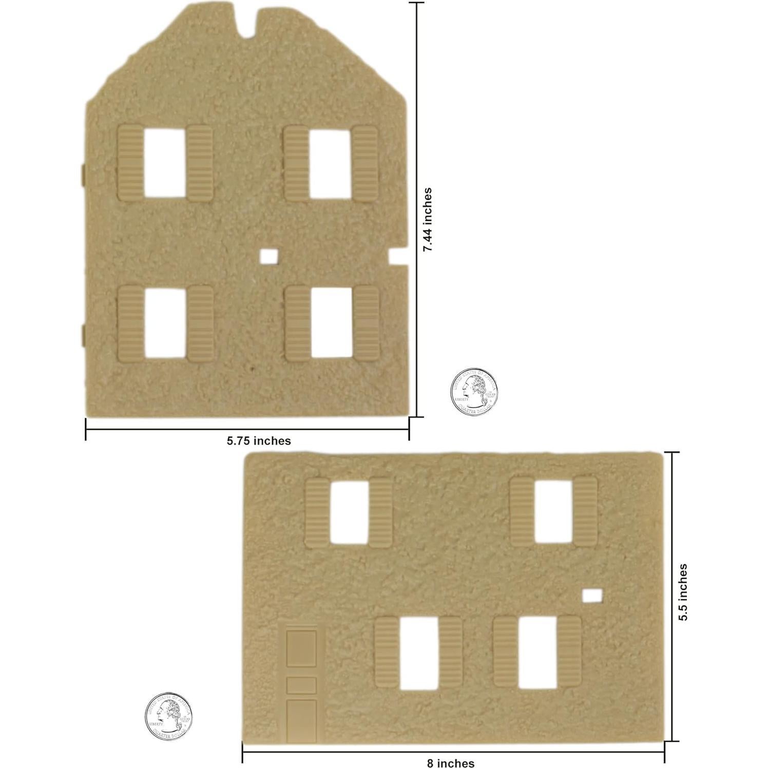 Casa de Campo Bombardeada BMC Toys 20x14x18 cm Beige