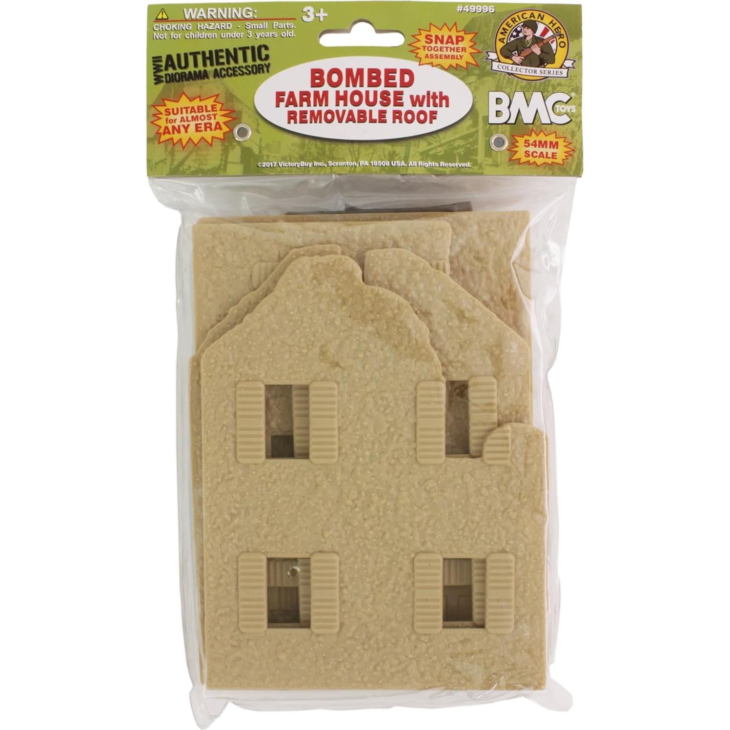 Casa de Campo Bombardeada BMC Toys 20x14x18 cm Beige