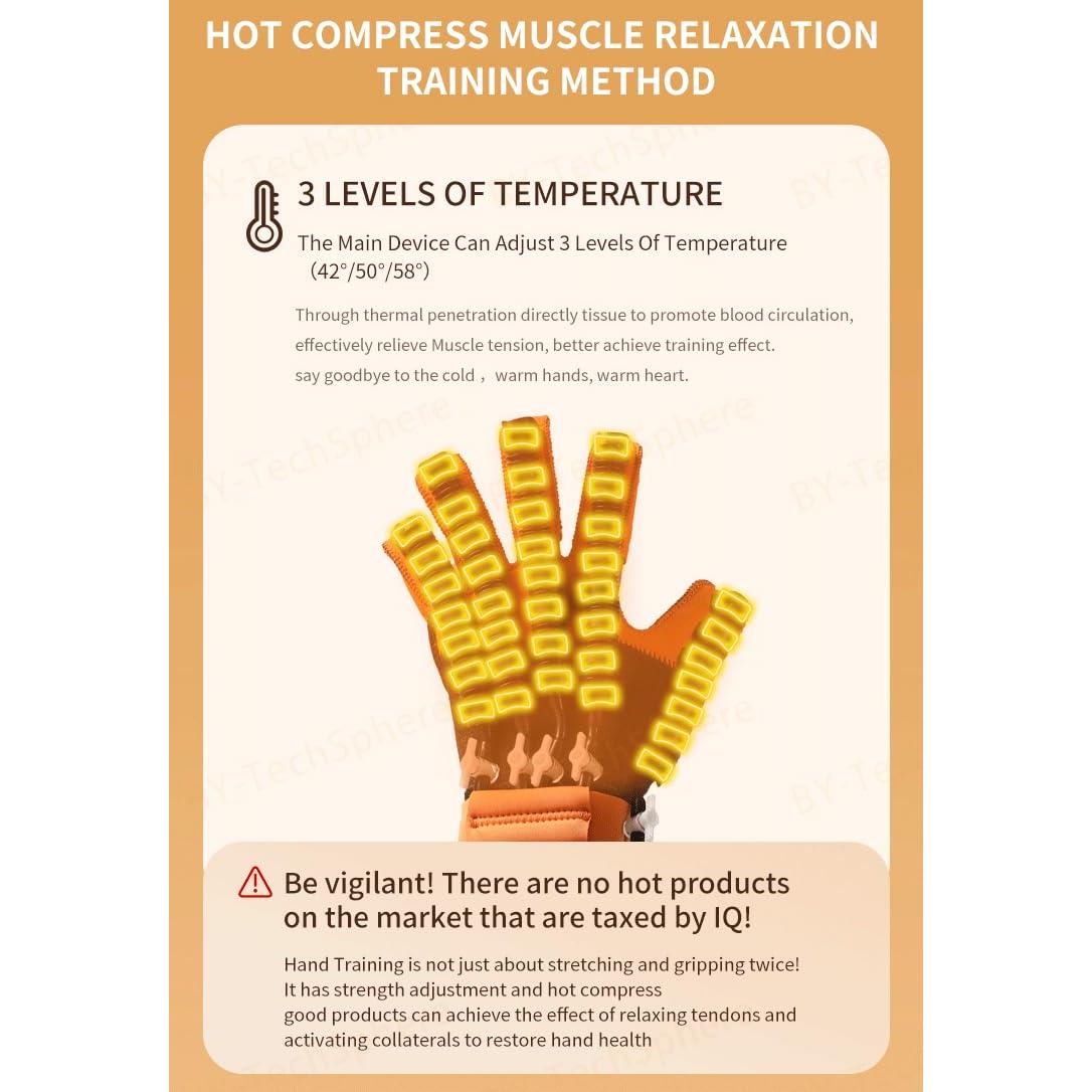 Guantes Robóticos de Rehabilitación Térmica BY-TechSphere - Mano Derecha