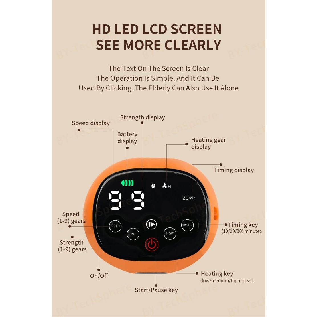 Guantes Robóticos de Rehabilitación Térmica BY-TechSphere - Mano Derecha