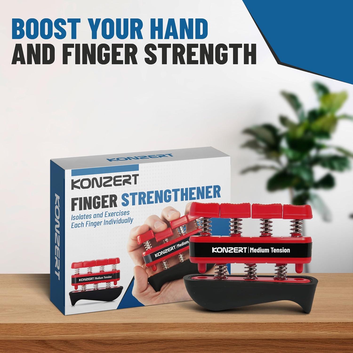 Fortalecedor de Dedos KONZERT FS001 - Ejercitador de Fuerza de Agarre