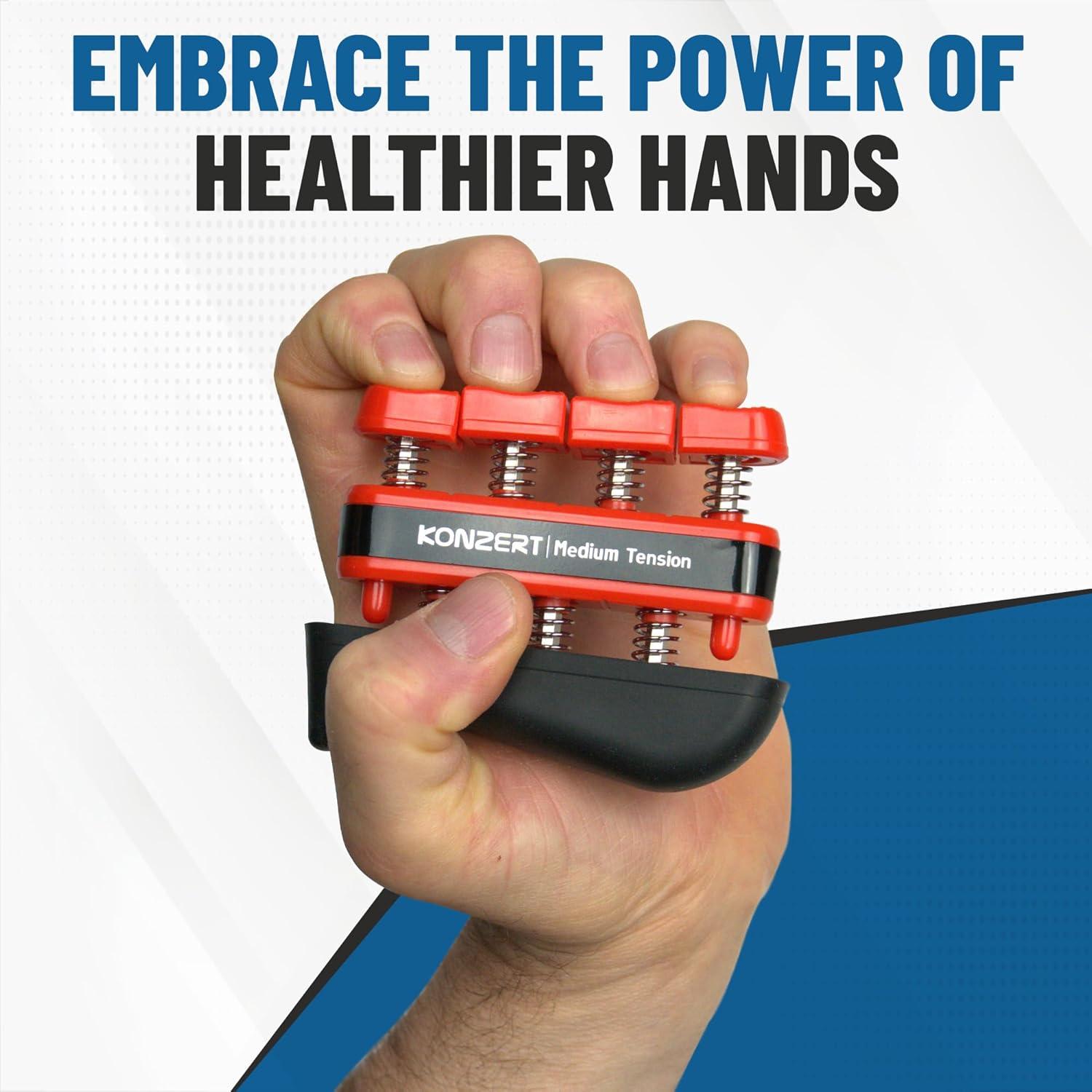 Fortalecedor de Dedos KONZERT FS001 - Ejercitador de Fuerza de Agarre