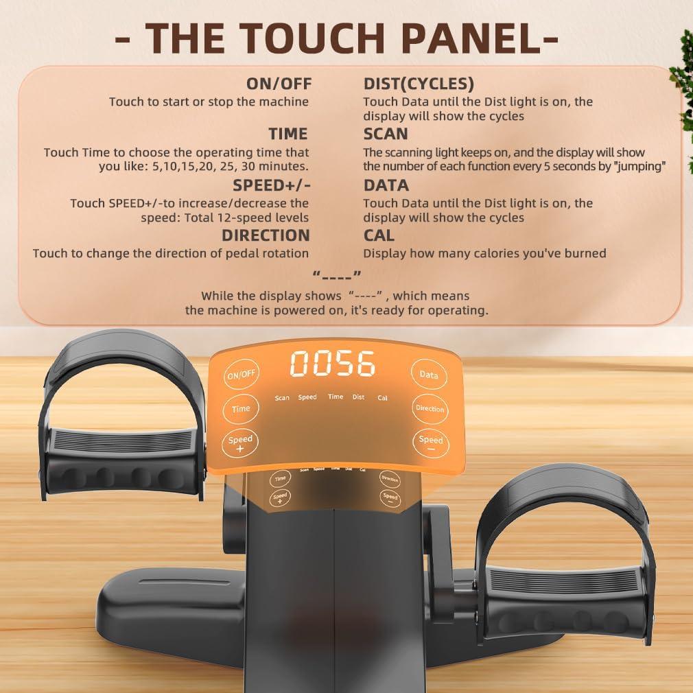 Elíptica Bajo Escritorio HOMGIM, 12 Niveles, 204 kg