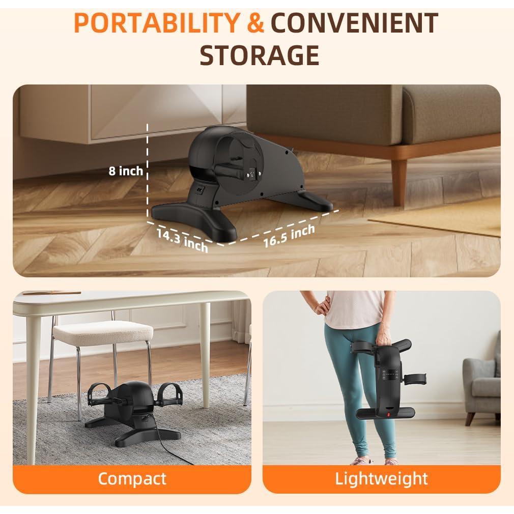 Elíptica Bajo Escritorio HOMGIM, 12 Niveles, 204 kg