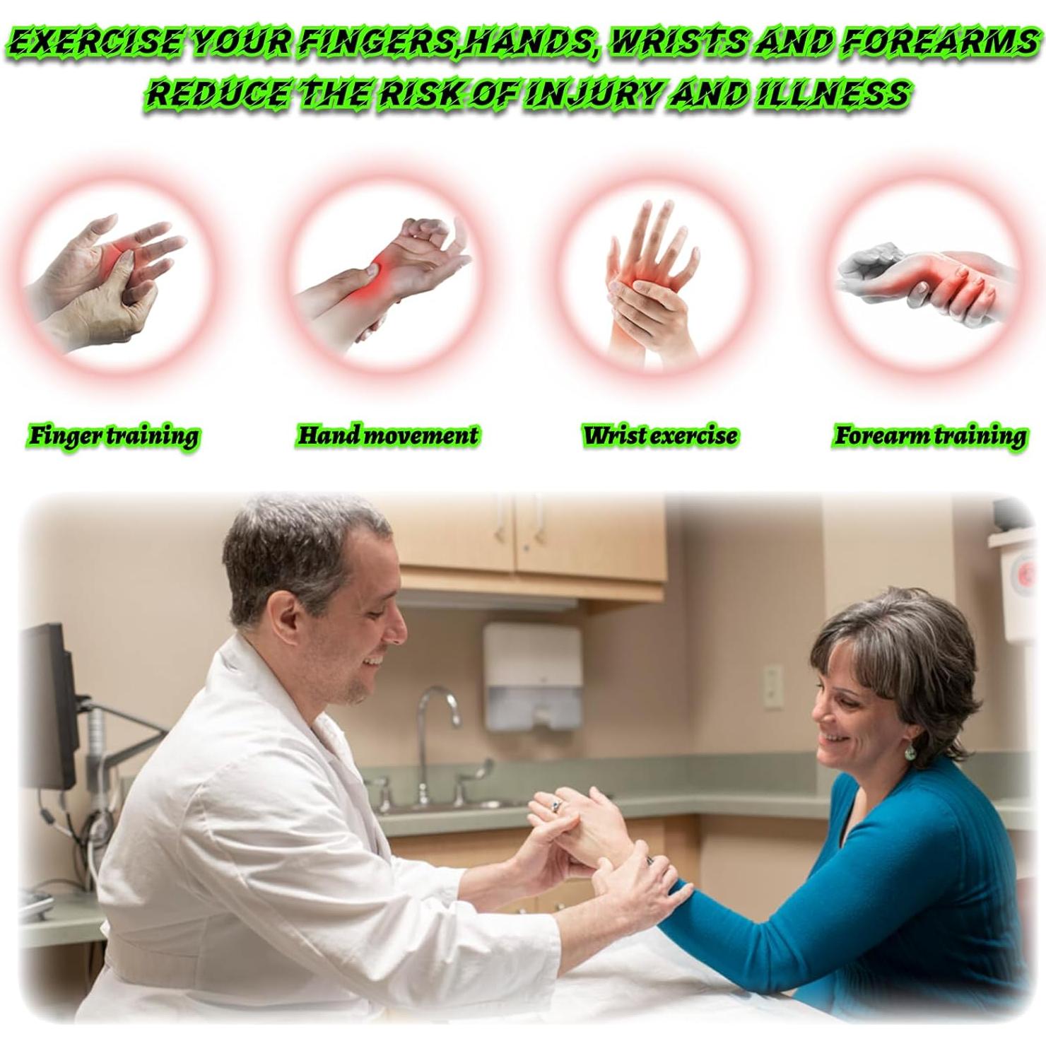 Ejercitador de Muñeca Kairsya Gripster Ajustable 6 Niveles