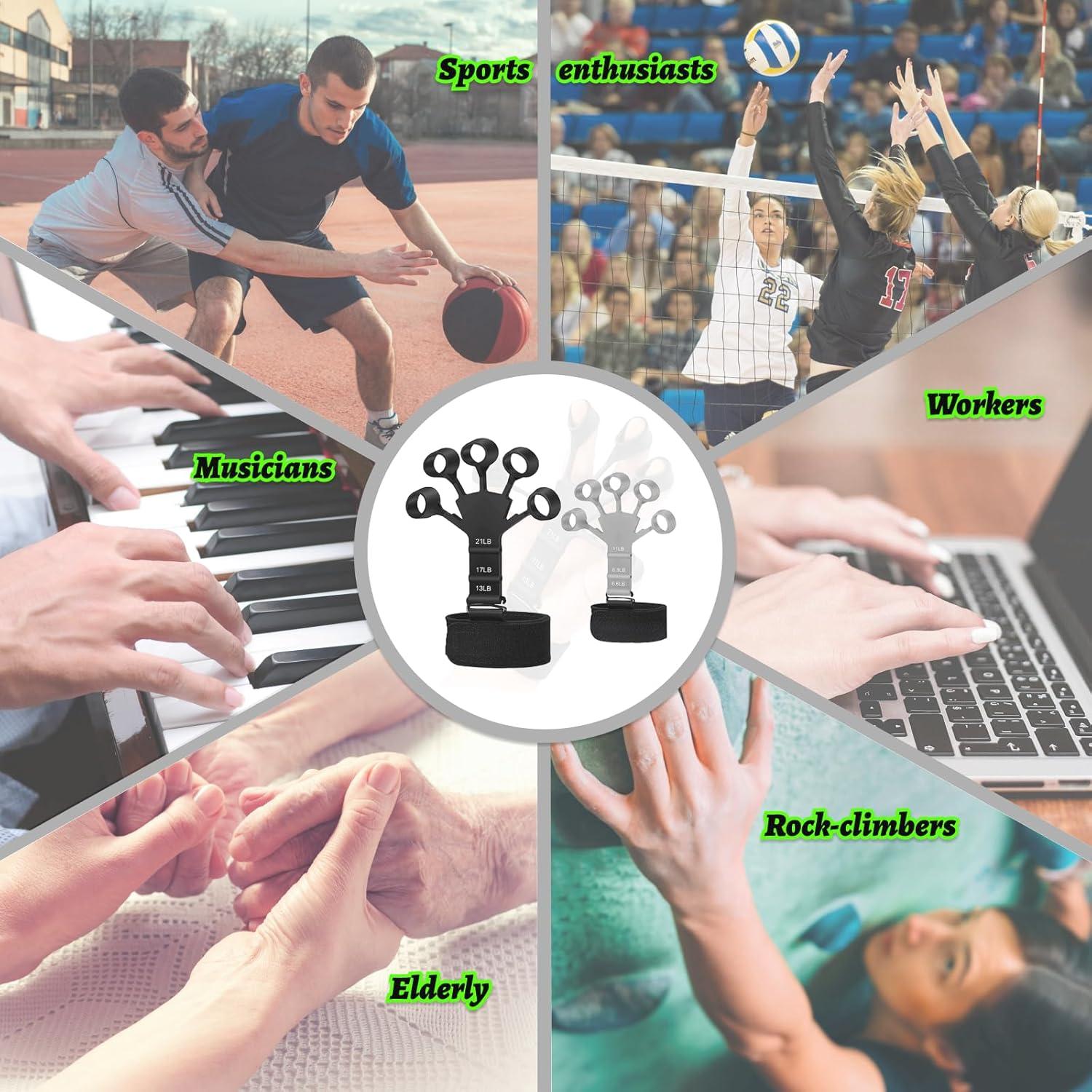 Ejercitador de Muñeca Kairsya Gripster Ajustable 6 Niveles