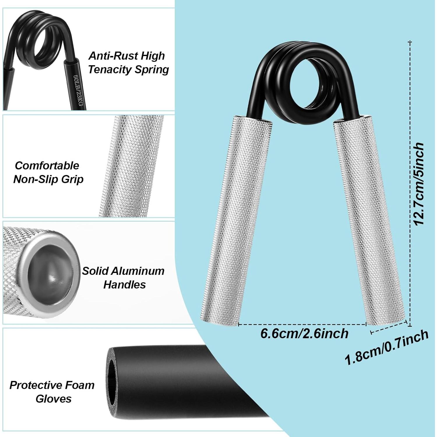 Juego de Entrenador de Fuerza de Agarre GuiShenRen 4 Niveles 22.68-90.72kg