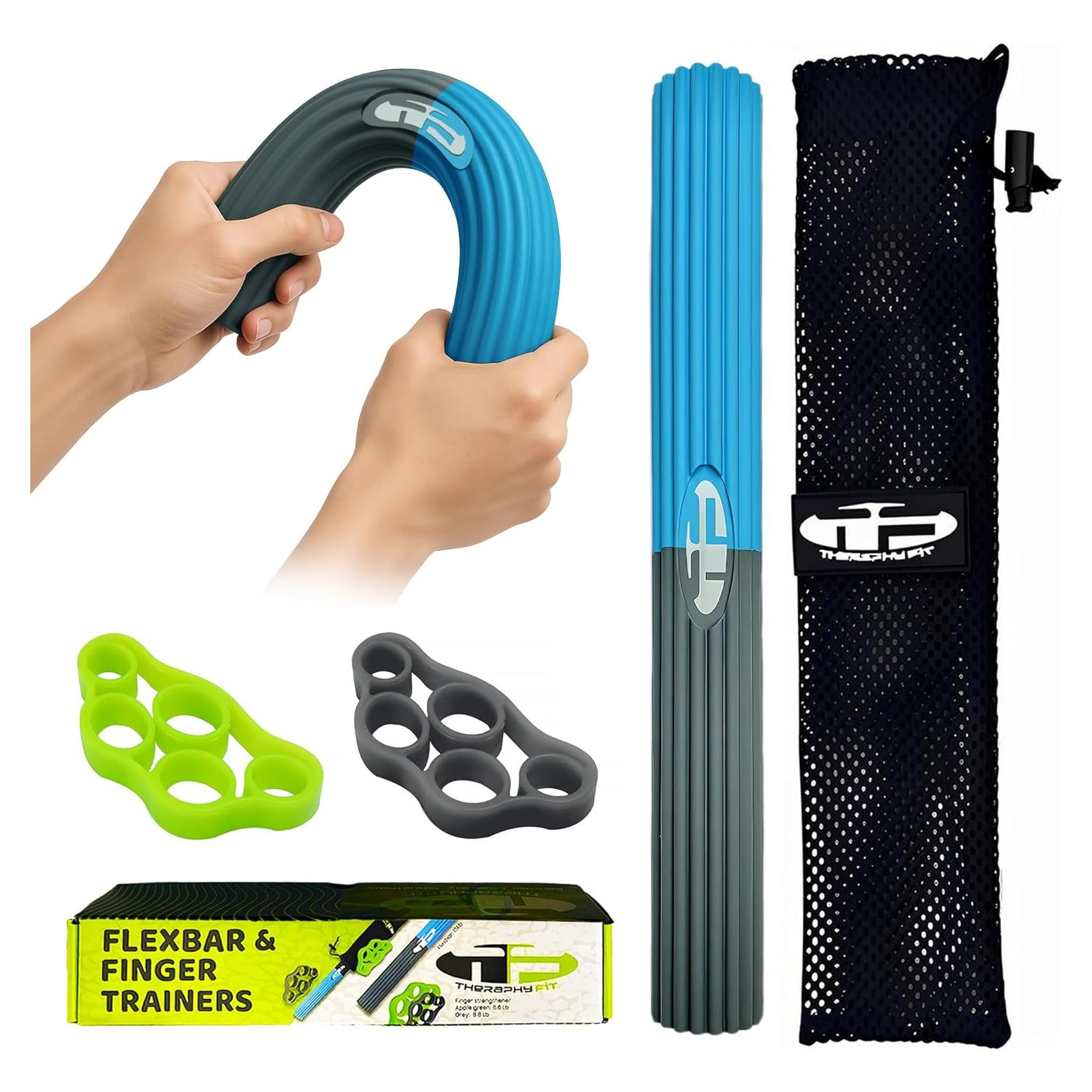 Flexbar y Entrenadores de Dedos THERAPHY FIT - Alivio Codo y Muñeca