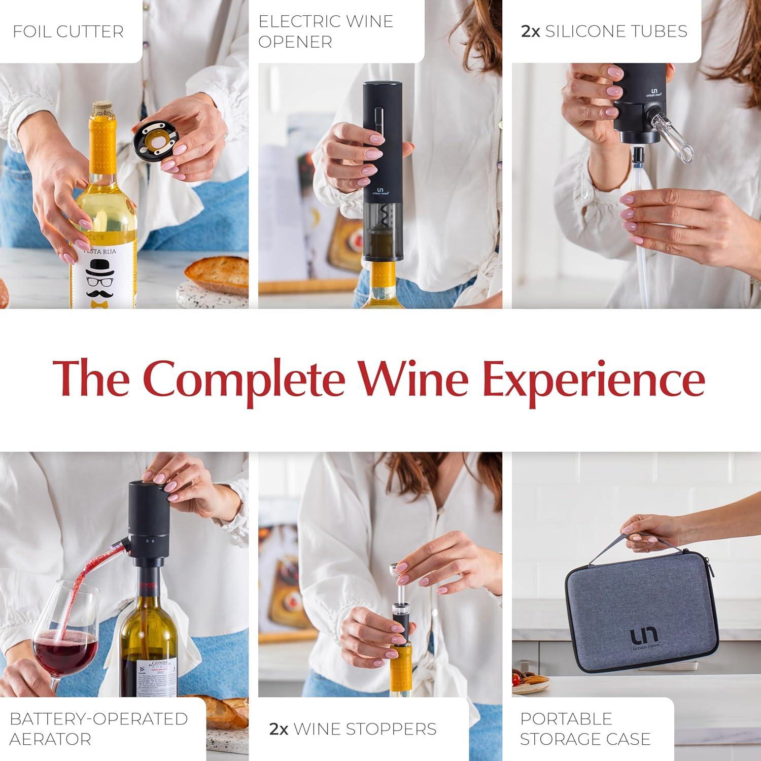 Juego de Sacacorchos Eléctrico Urban Noon UNW - Accesorios Vino