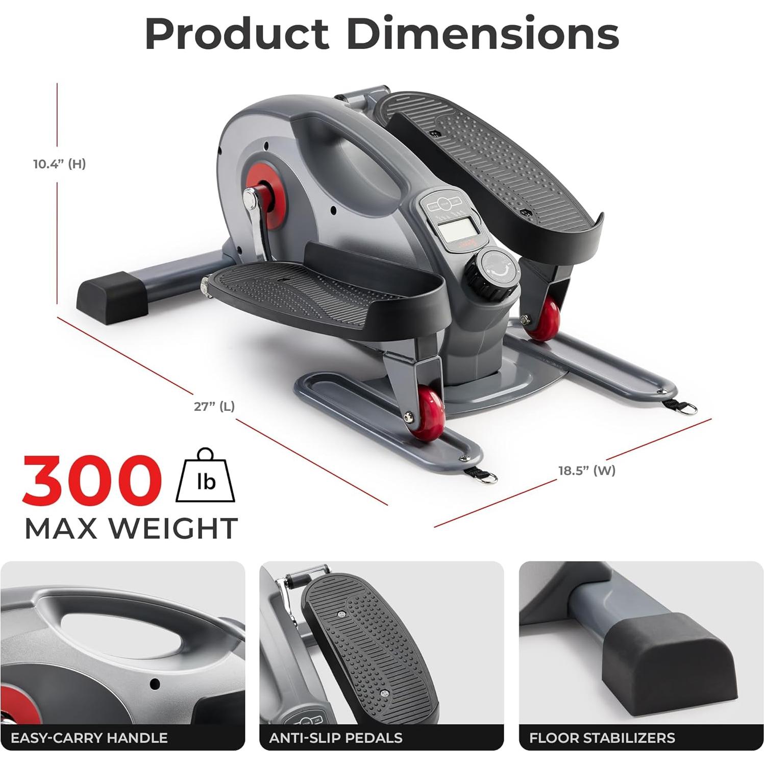 Máquina Elíptica Mini 2-en-1 Sunny Health SF-E323054