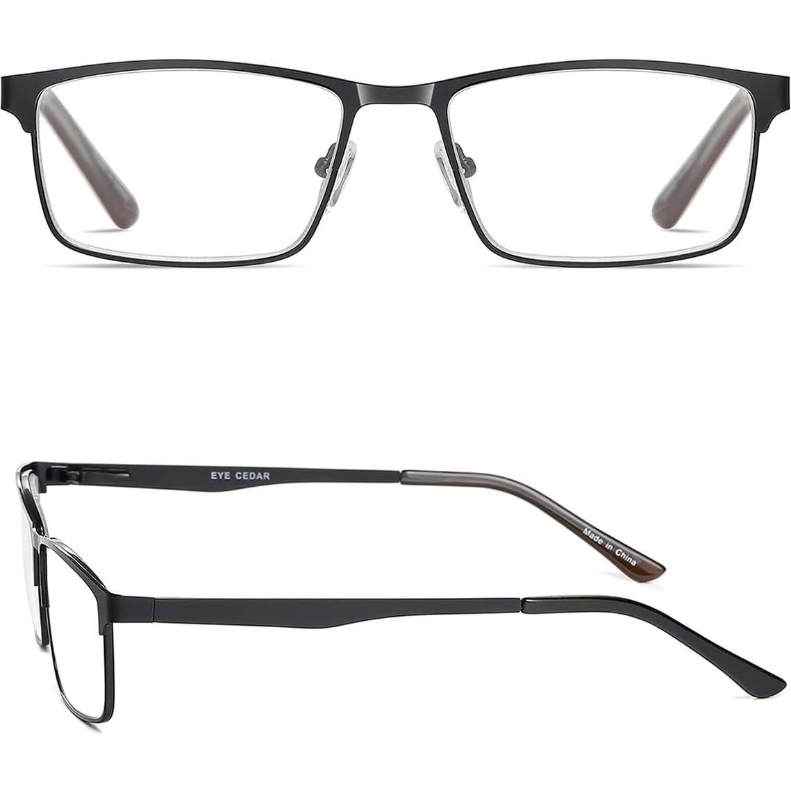 Gafas de lectura EYECEDAR 5-Pack hombres 1.5x con luz azul