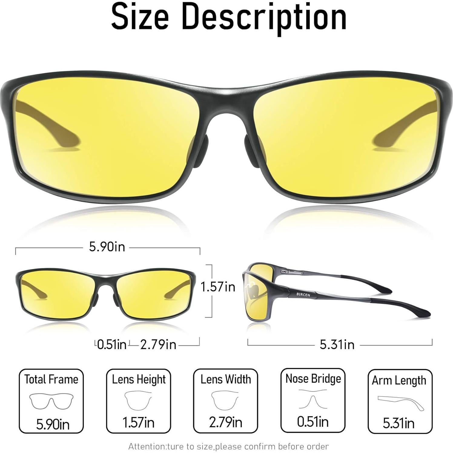 Gafas de Visión Nocturna BIRCEN Antideslumbrantes HD