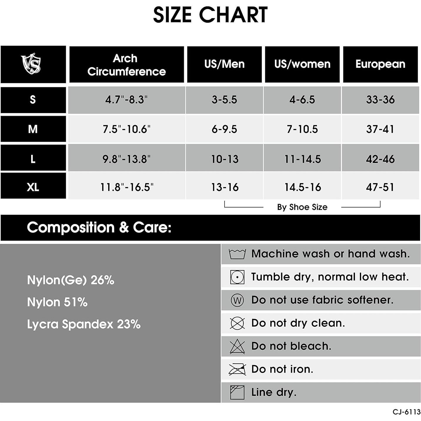 Mangas de Compresión Vital Silver XL para Fascitis Plantar