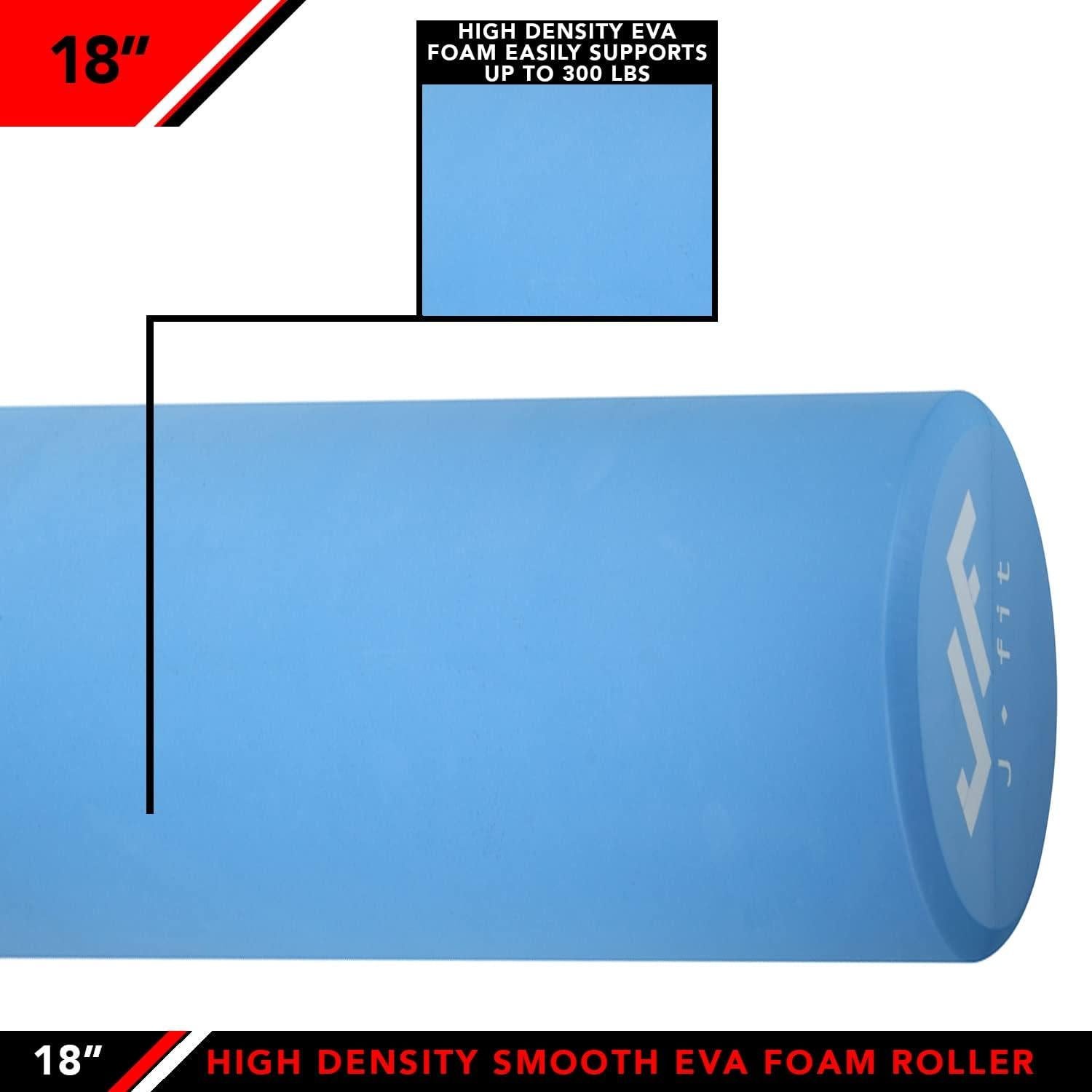 Rodillo de espuma JFIT 45.72 cm alta densidad azul