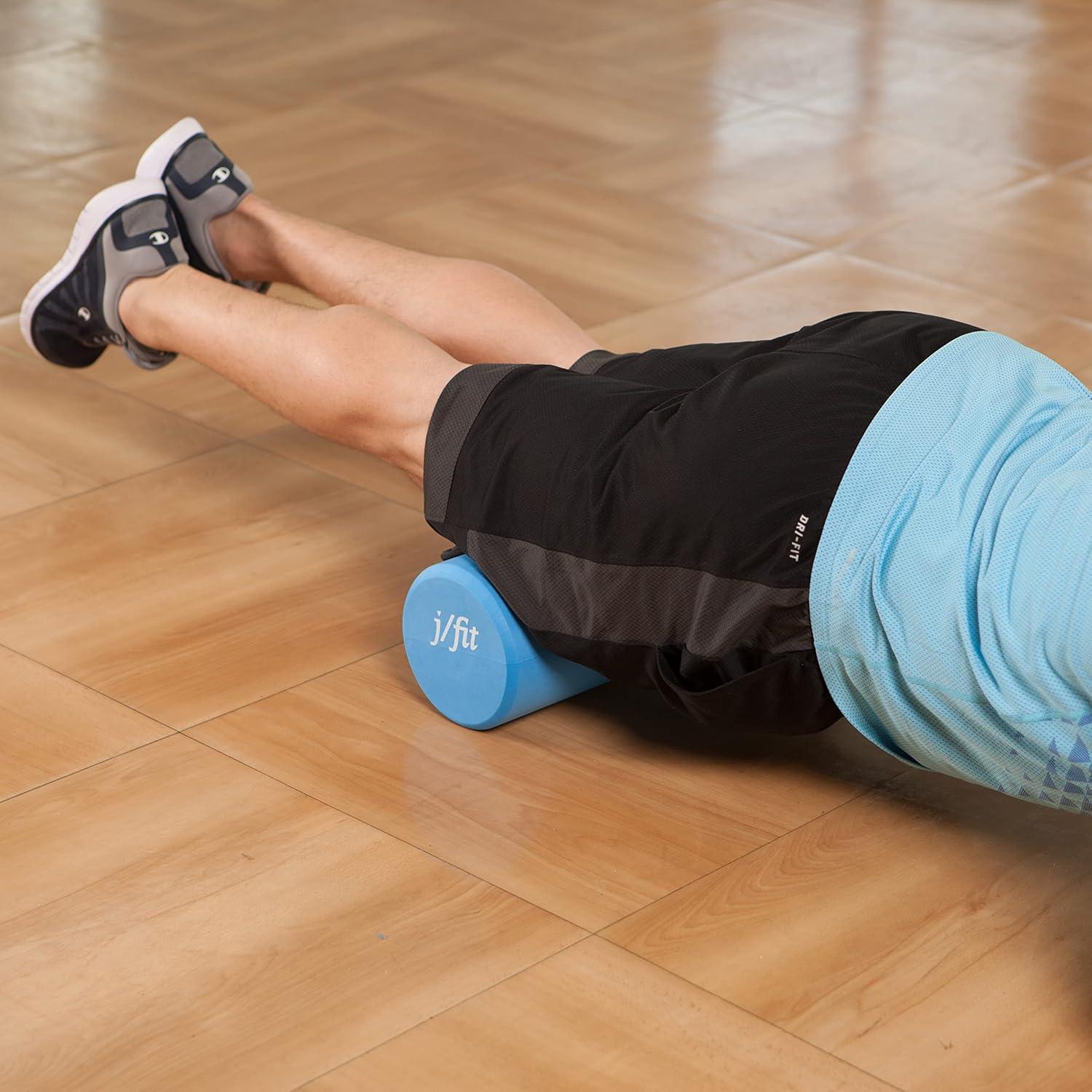 Rodillo de espuma JFIT 45.72 cm alta densidad azul