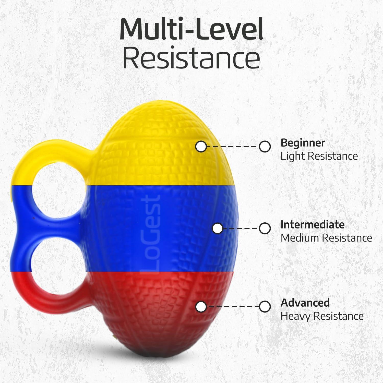 Set de 3 Pelotas de Ejercicio para Manos Logest - Terapia y Fortalecimiento