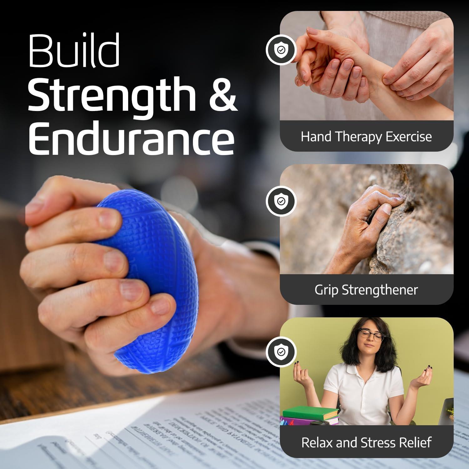 Set de 3 Pelotas de Ejercicio para Manos Logest - Terapia y Fortalecimiento