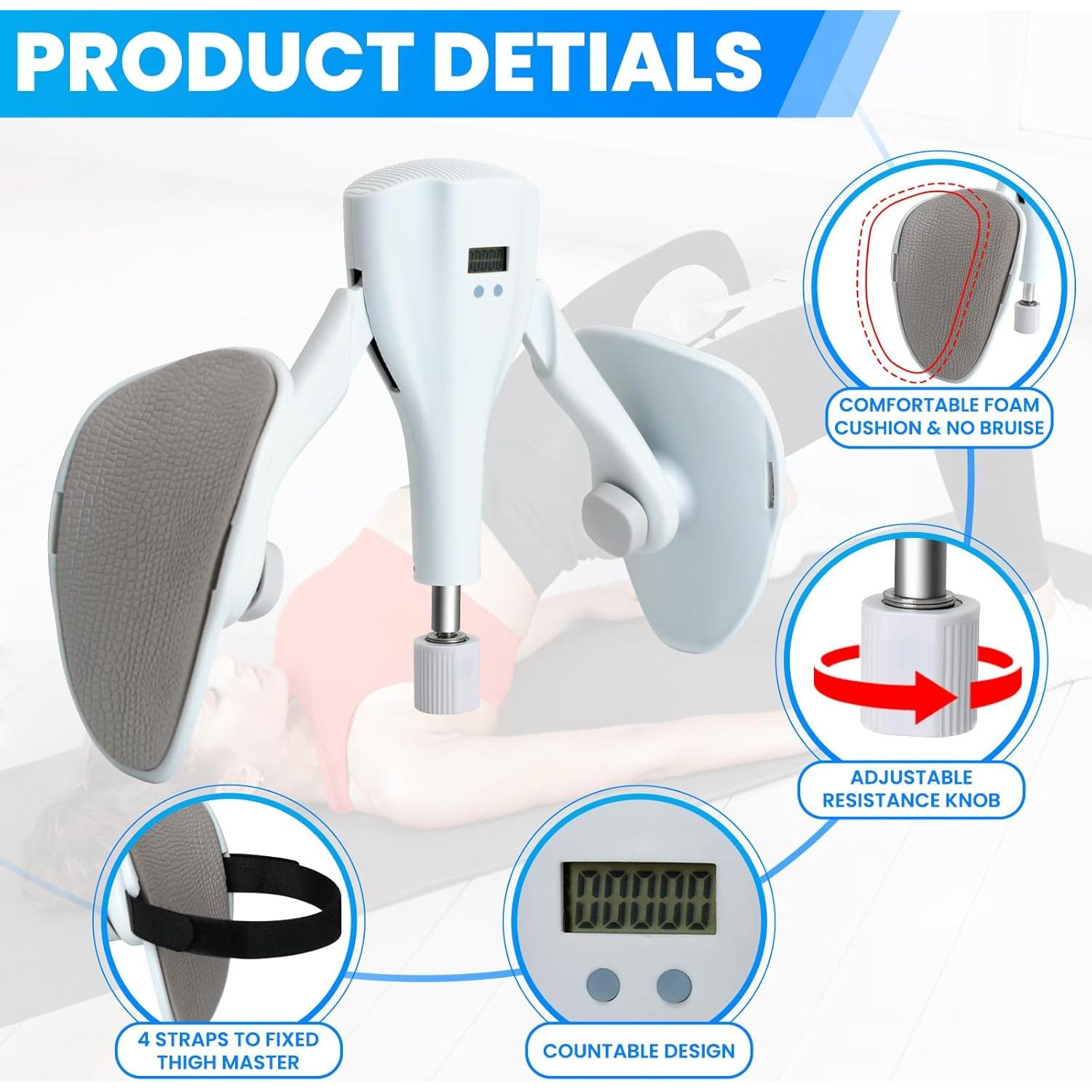 Ejercitador de Muslos JNATER C046 - Resistencia 0-19.96 kg