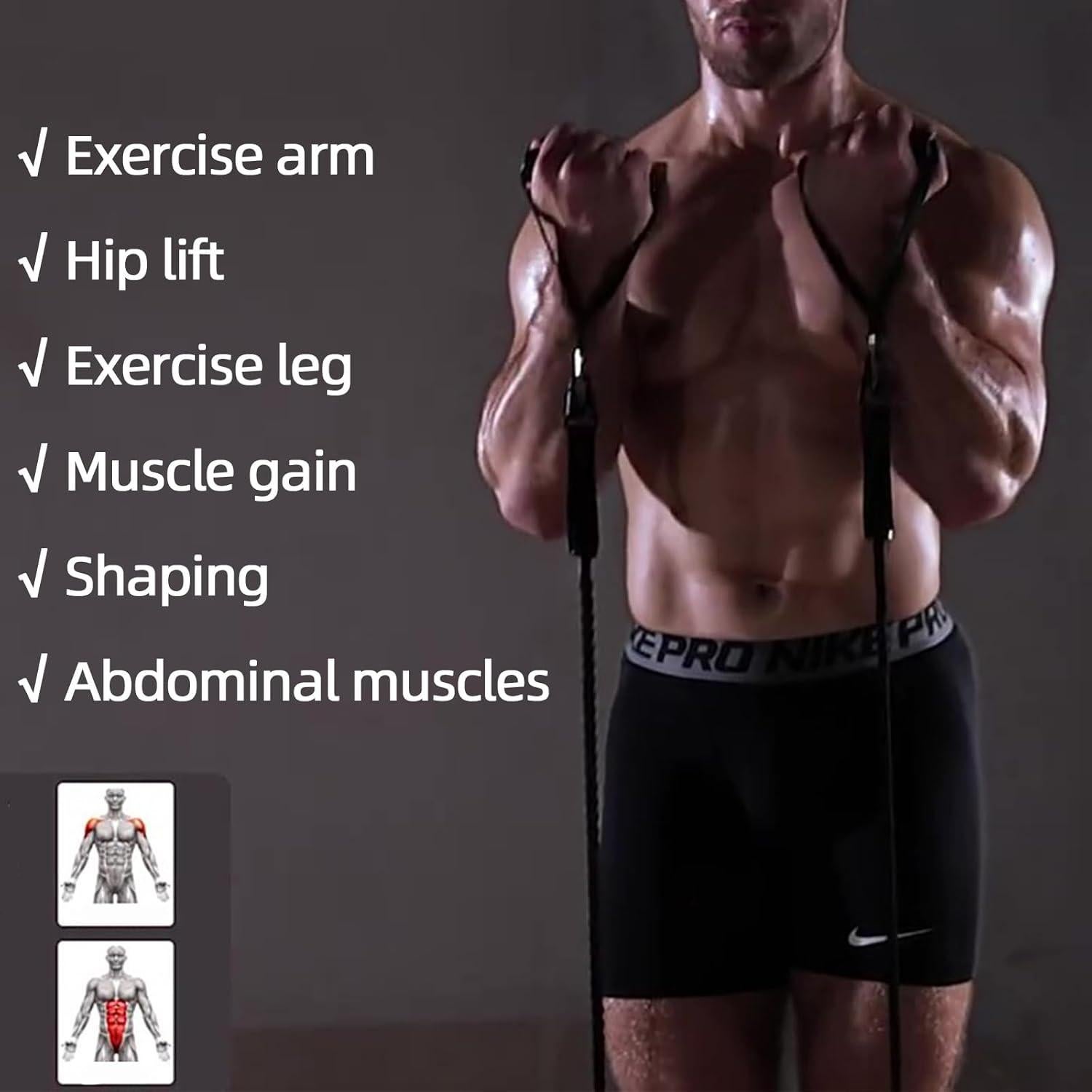 Bandas de Resistencia Genérico qm-279 para Ejercicio y Estiramiento