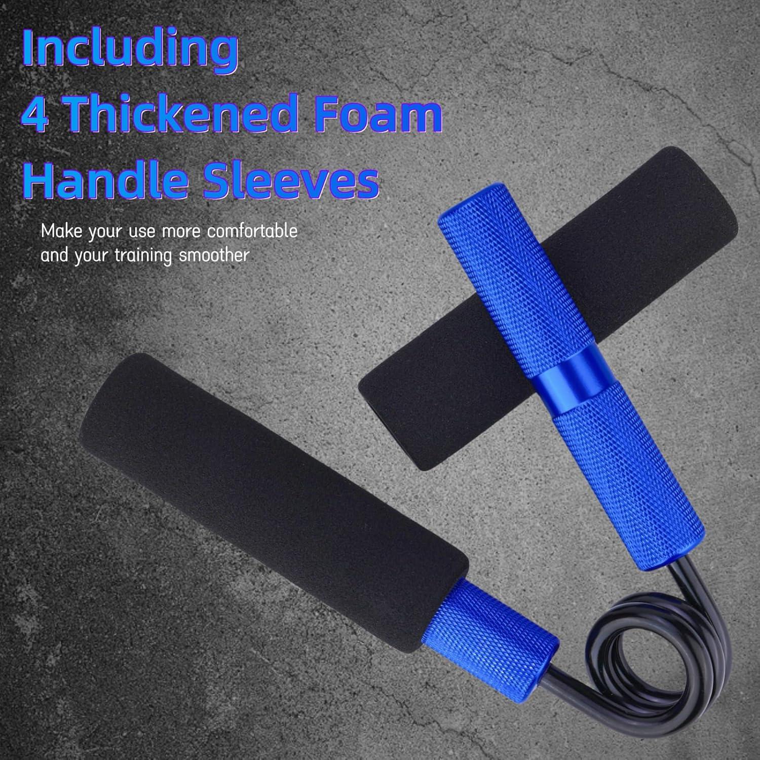 Entrenador de Fuerza de Agarre AIKESIWAY 4 Pack 50-200LB