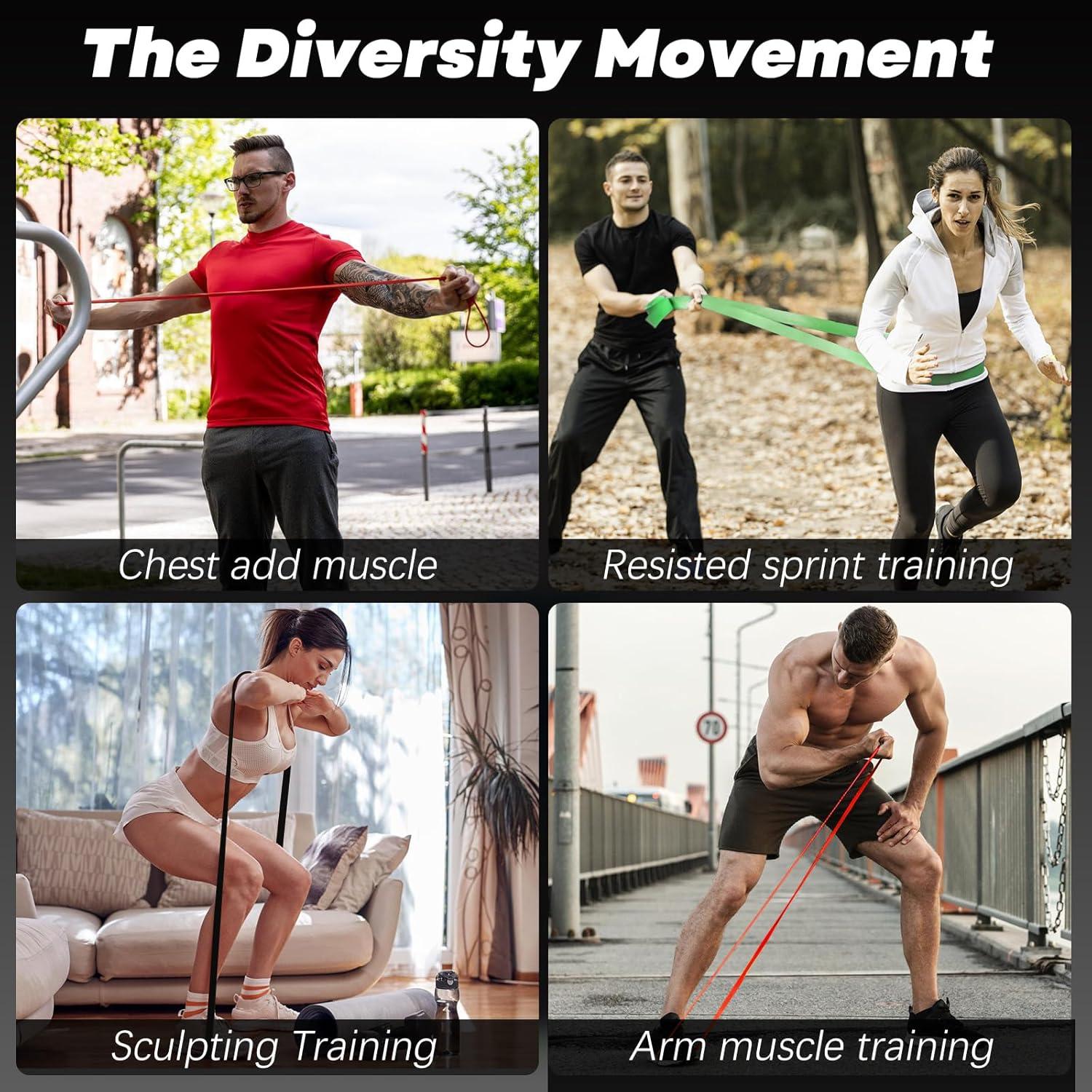 Bandas de Resistencia Acull 5 Niveles para Dominadas y Ejercicio