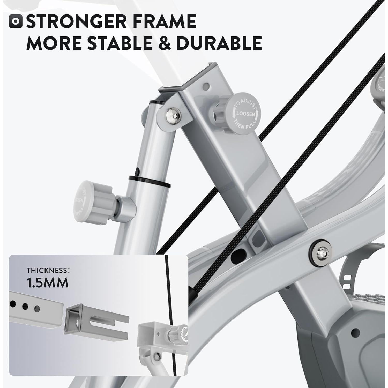 Bicicleta de Ejercicio Plegable Birdfeel 5-en-1 Resistencia Magnética