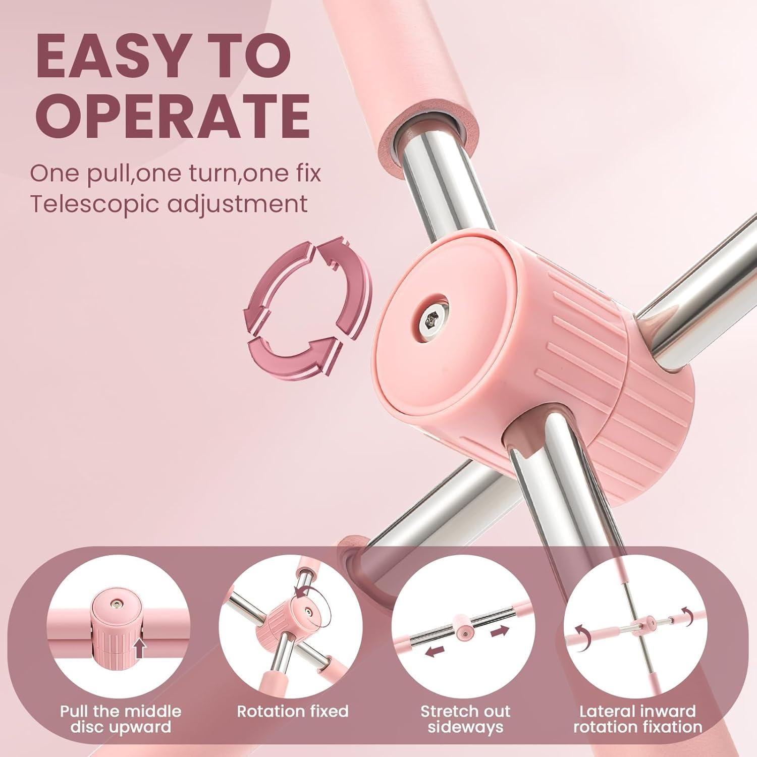 Corrector de Postura Gilprop AYO2428 Rosa + 2 Bandas Resistencia