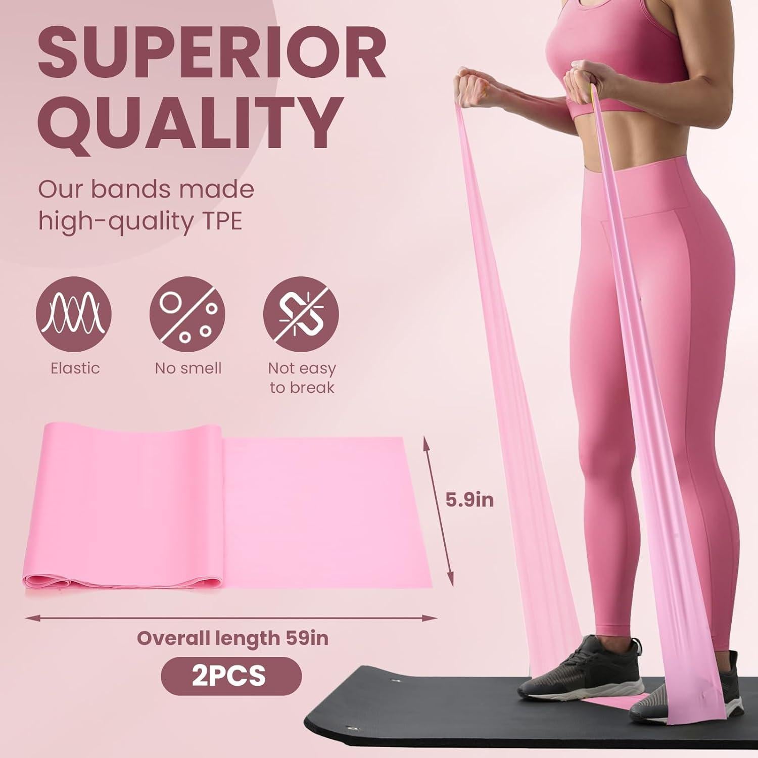 Corrector de Postura Gilprop AYO2428 Rosa + 2 Bandas Resistencia