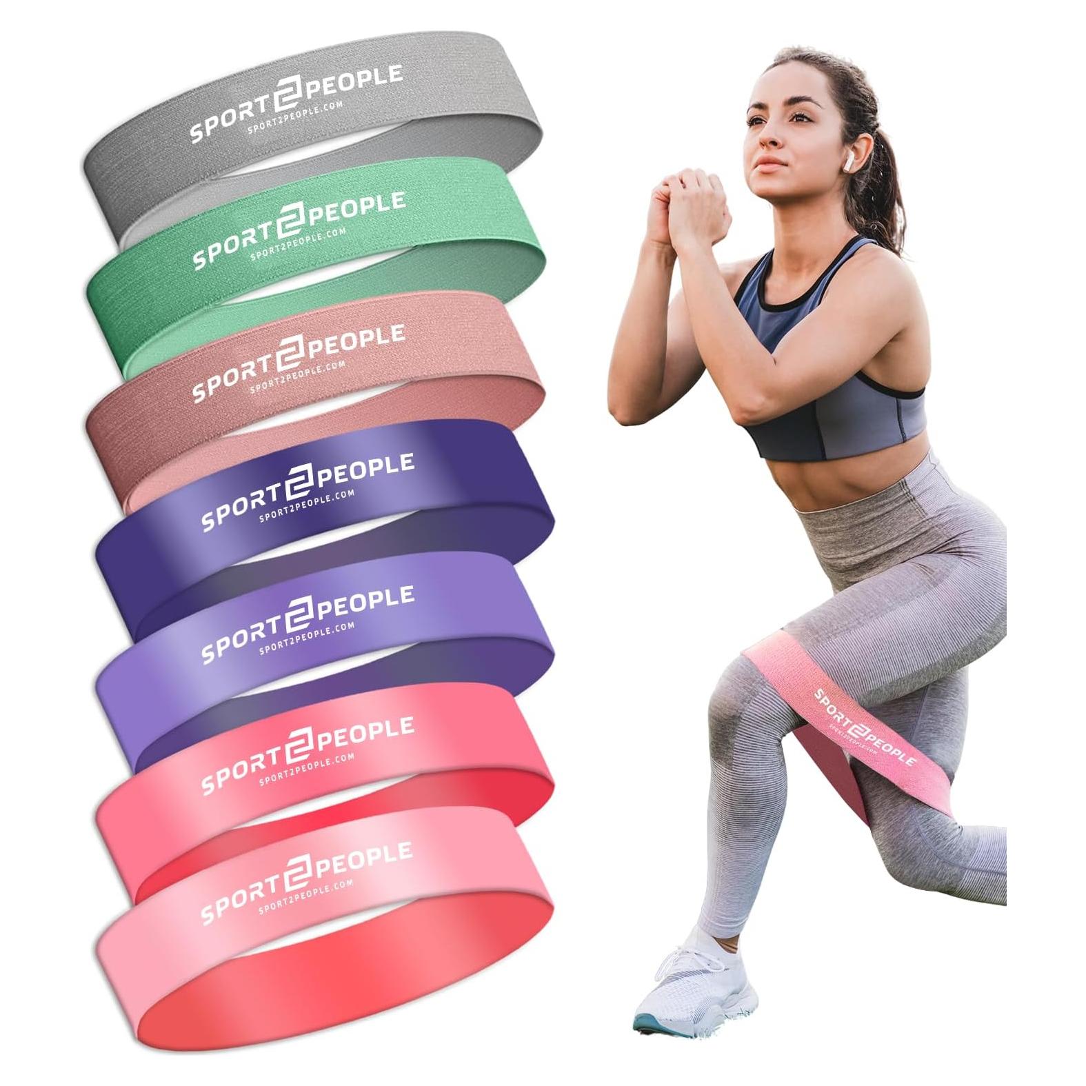 Bandas de Resistencia Sport2People para Glúteos y Ejercicio - 7 Niveles