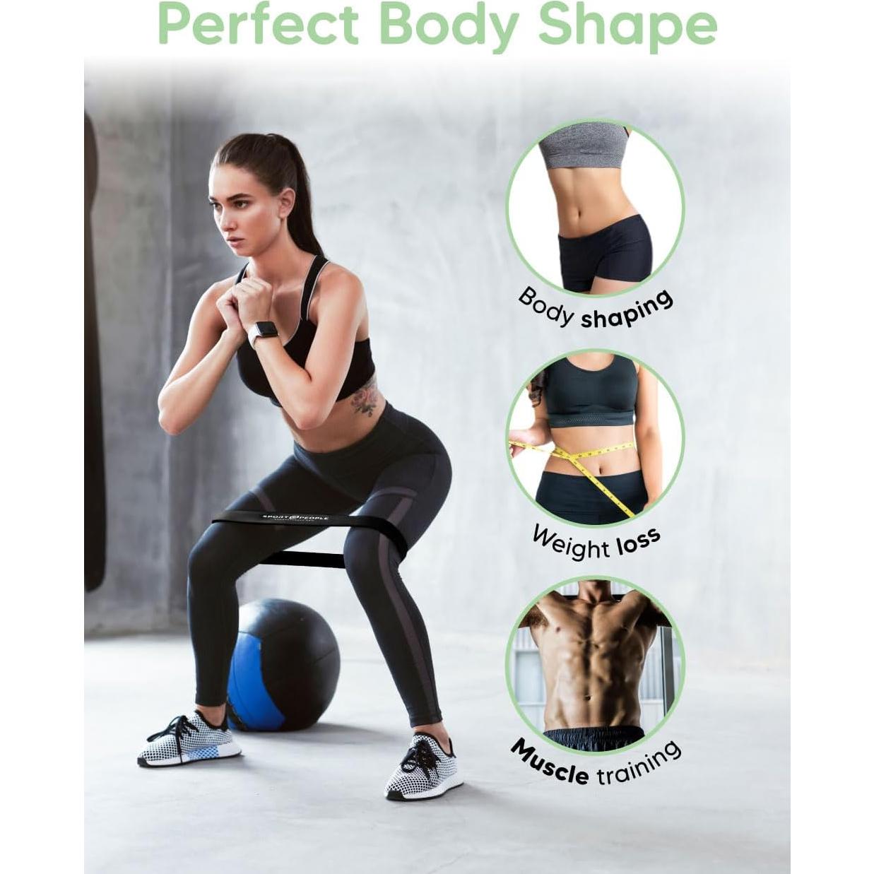 Bandas de Resistencia Sport2People para Glúteos y Ejercicio - 7 Niveles