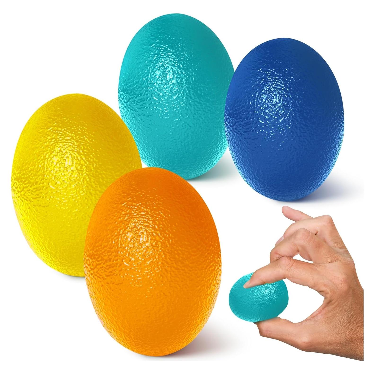 4 Pelotas de Terapia de Mano SVICHOCHKA - 4 Niveles Resistencia