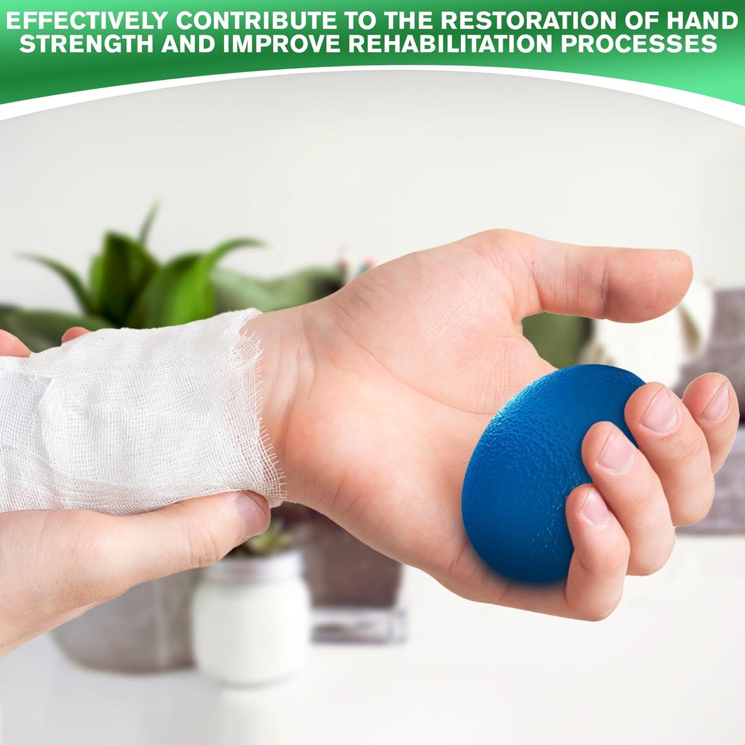 4 Pelotas de Terapia de Mano SVICHOCHKA - 4 Niveles Resistencia