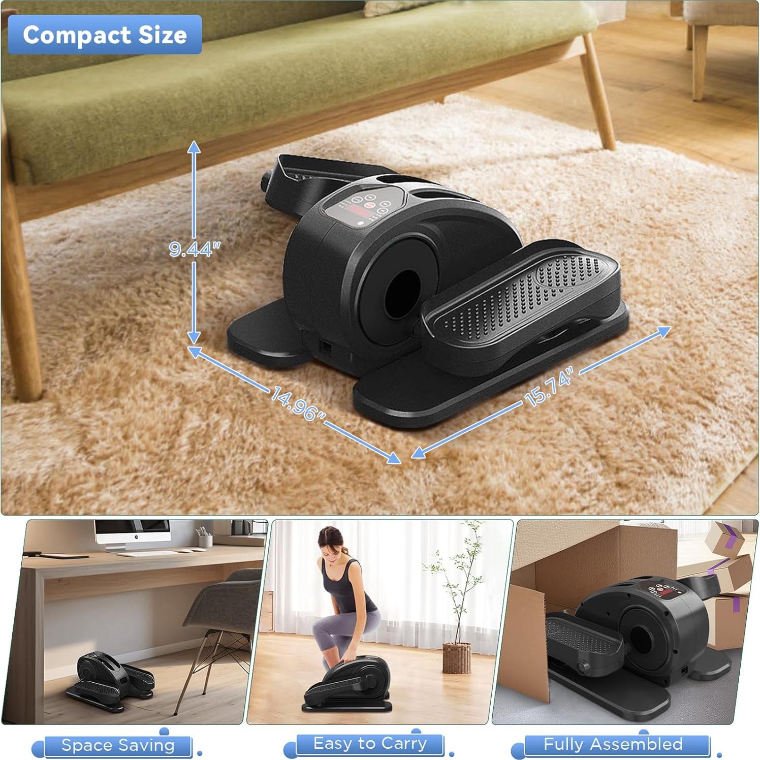 Máquina Elíptica Bajo Escritorio Tvdugim Compacta con Control Remoto