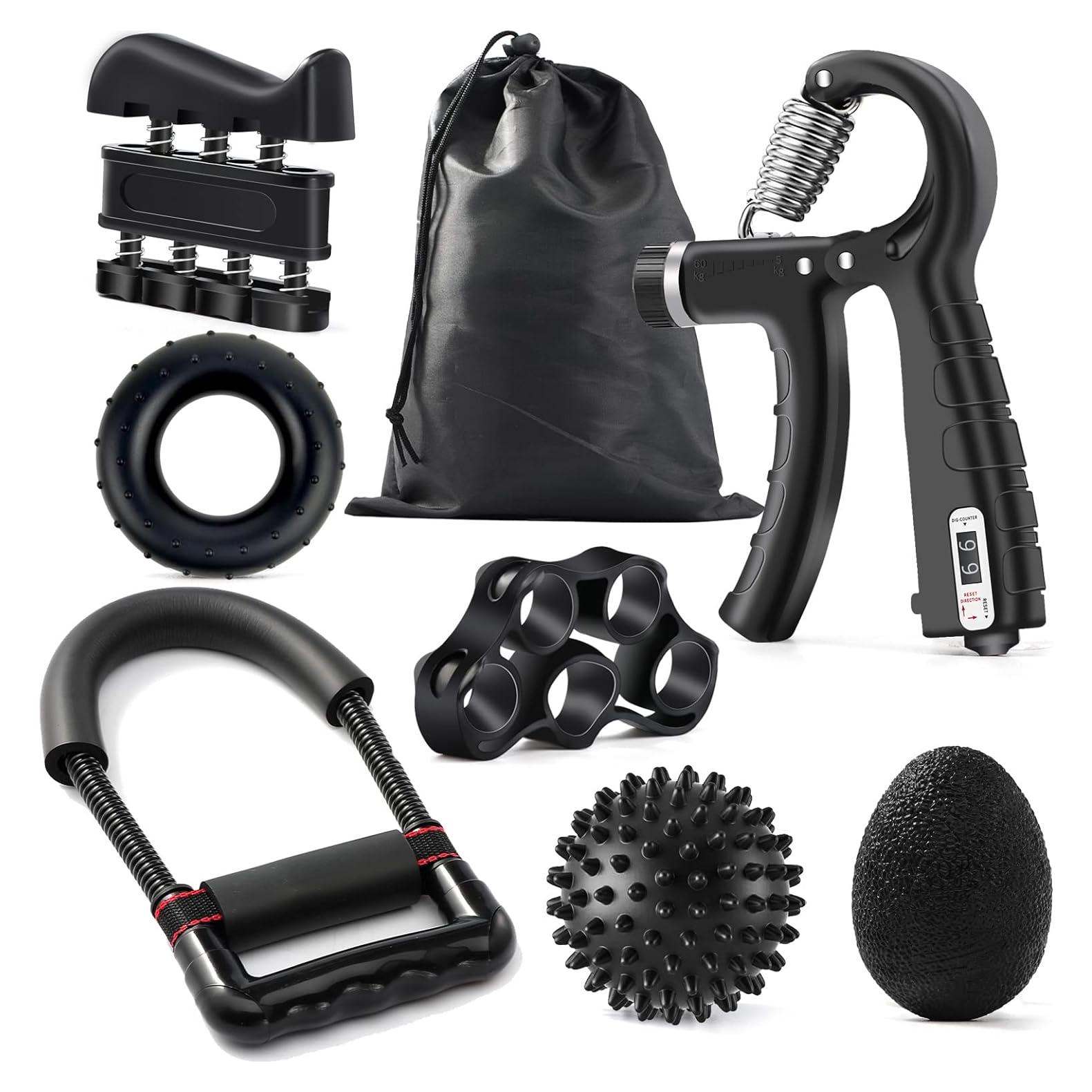 Kit de Fortalecimiento de Agarre de Mano SOUFORCE - 7 Piezas Ajustables