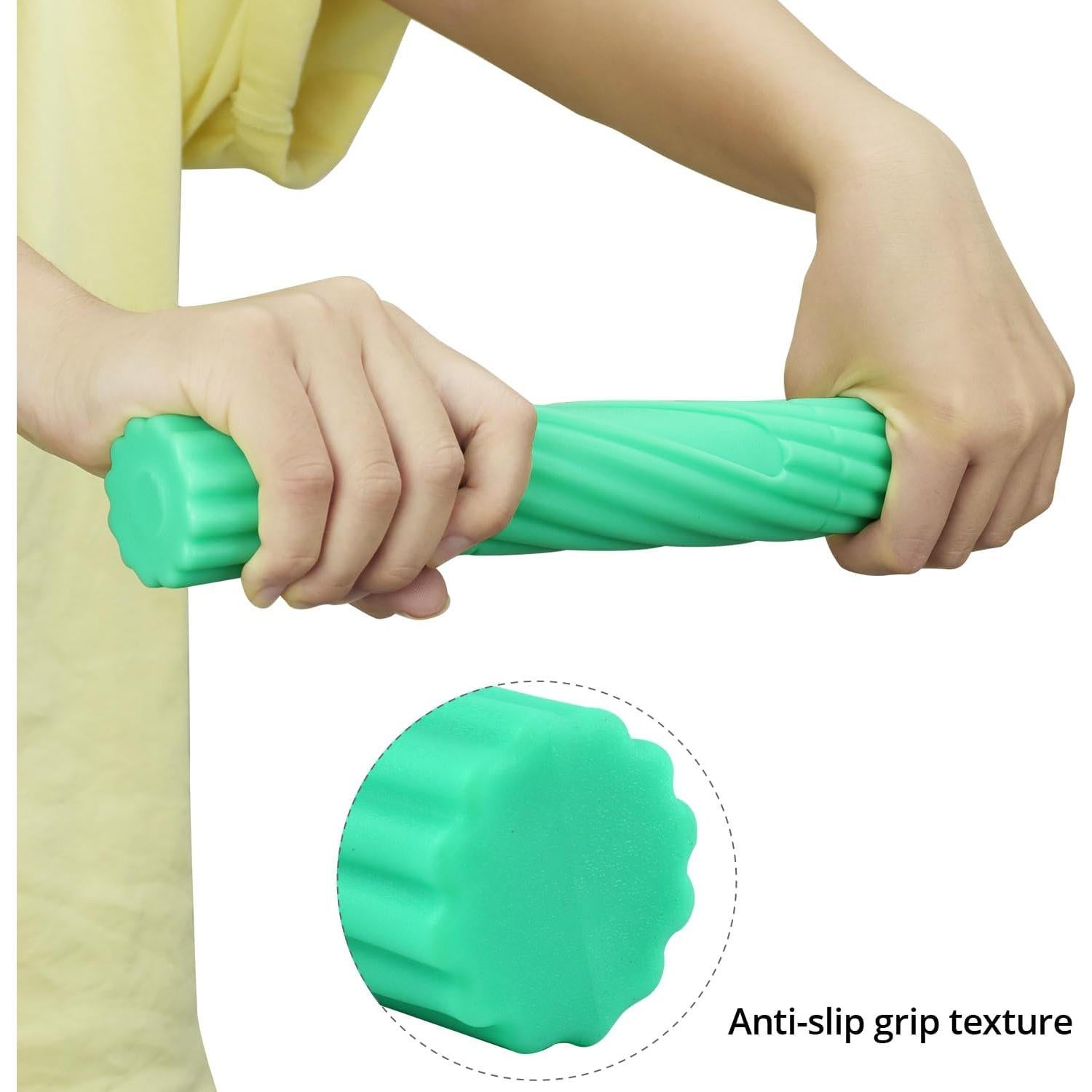 QWORK Barras de Ejercitador de Mano en Espiral - 3 Piezas, 3 Niveles de Resistencia