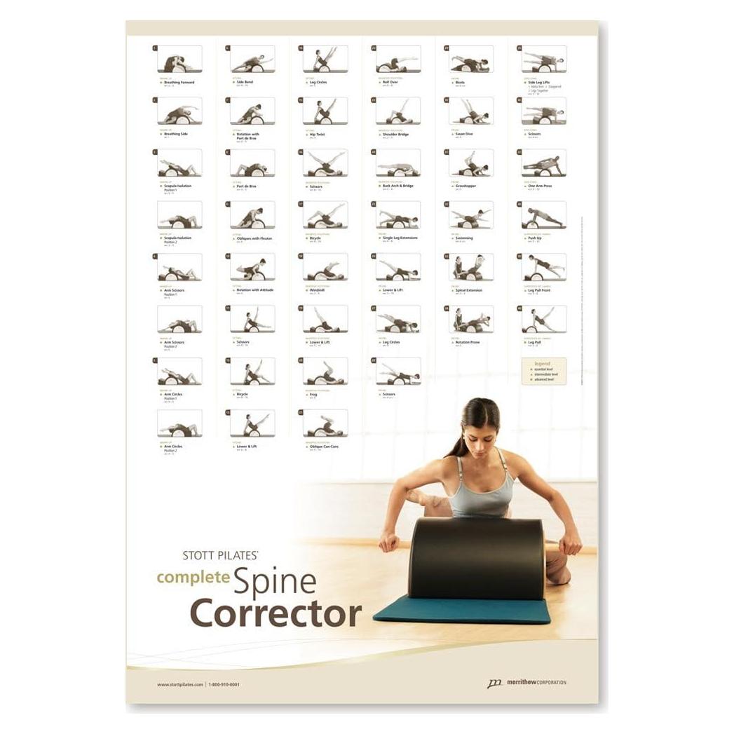 Cartel de Pared Stott Pilates Arc Barrel 36 Ejercicios