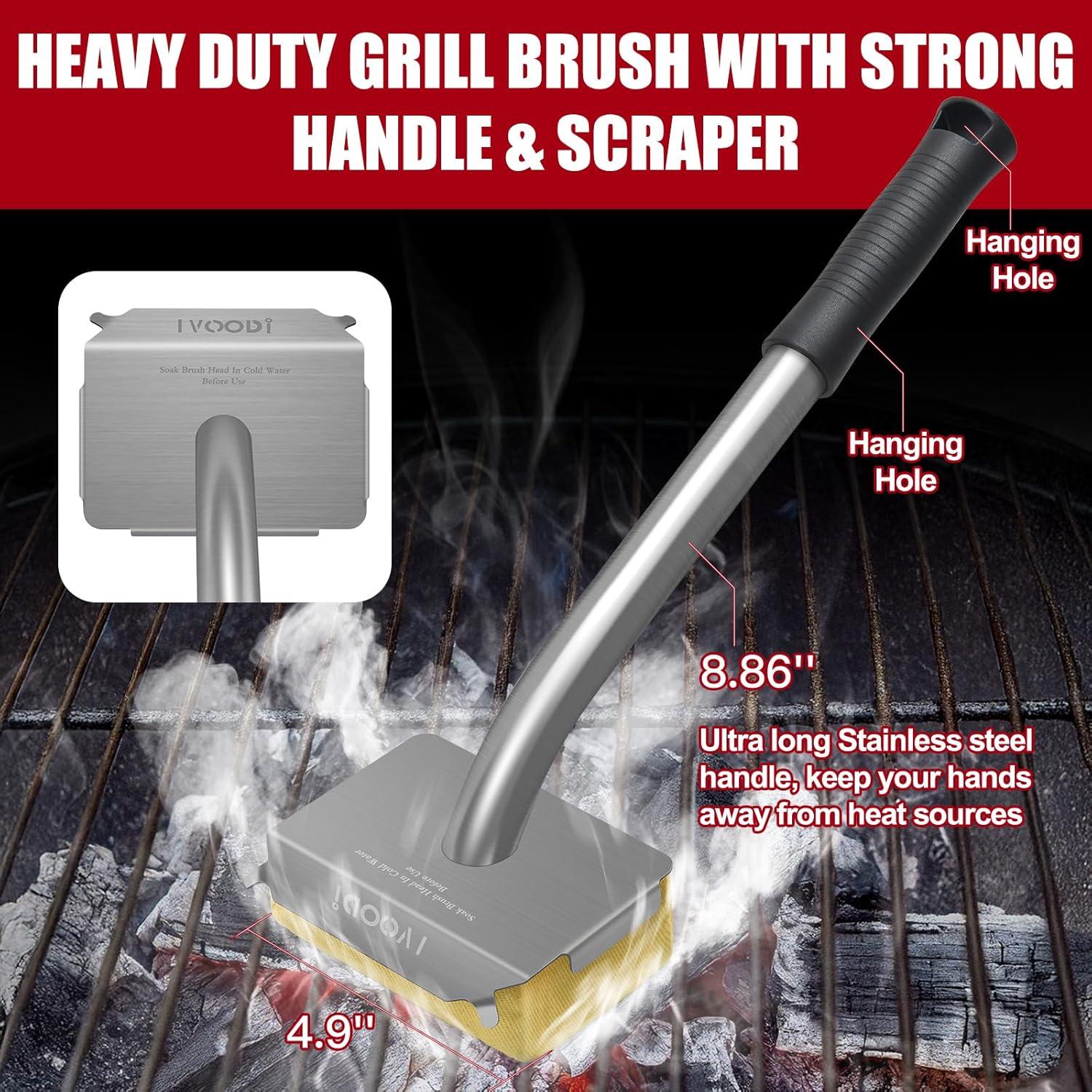 Cepillo de Vapor para Parrilla IVOODi - Cabezal Reemplazable