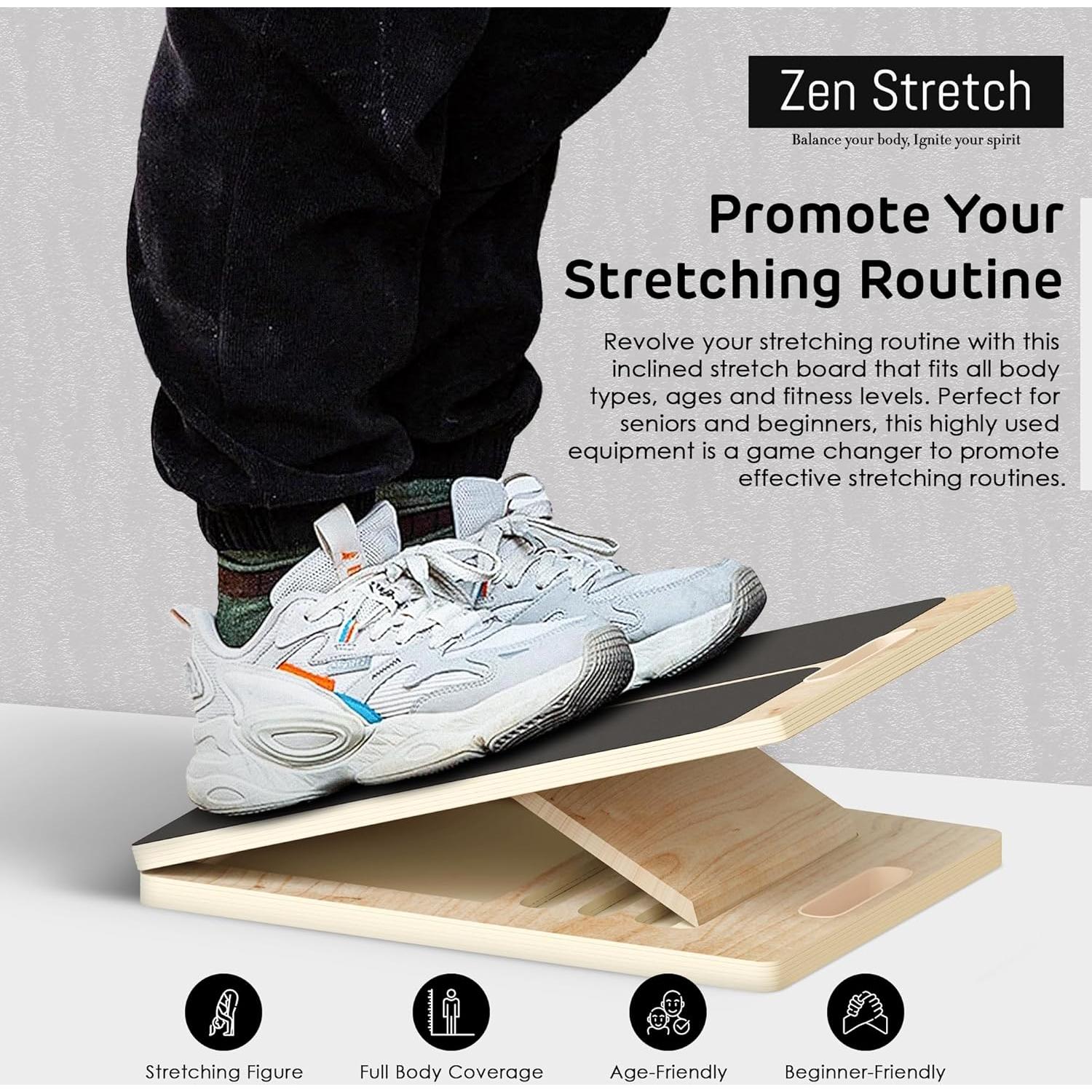 Tablero Inclinado de Madera Zenflex Ajustable para Estiramientos