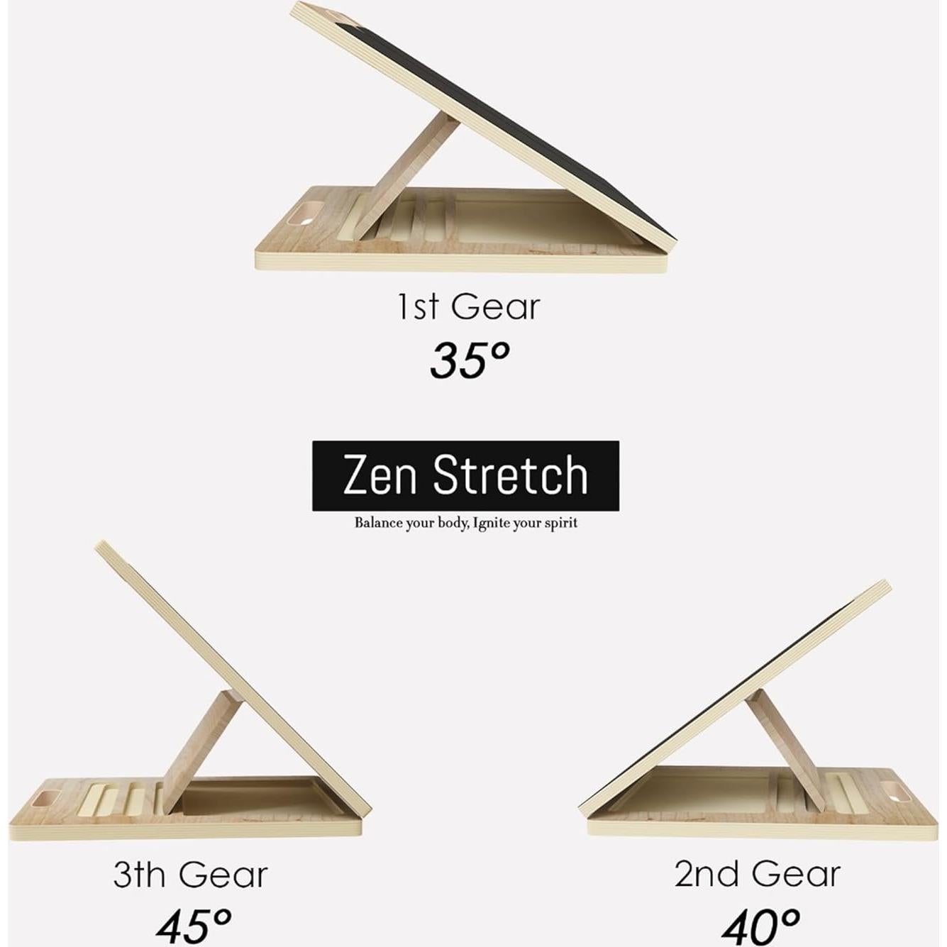 Tablero Inclinado de Madera Zenflex Ajustable para Estiramientos