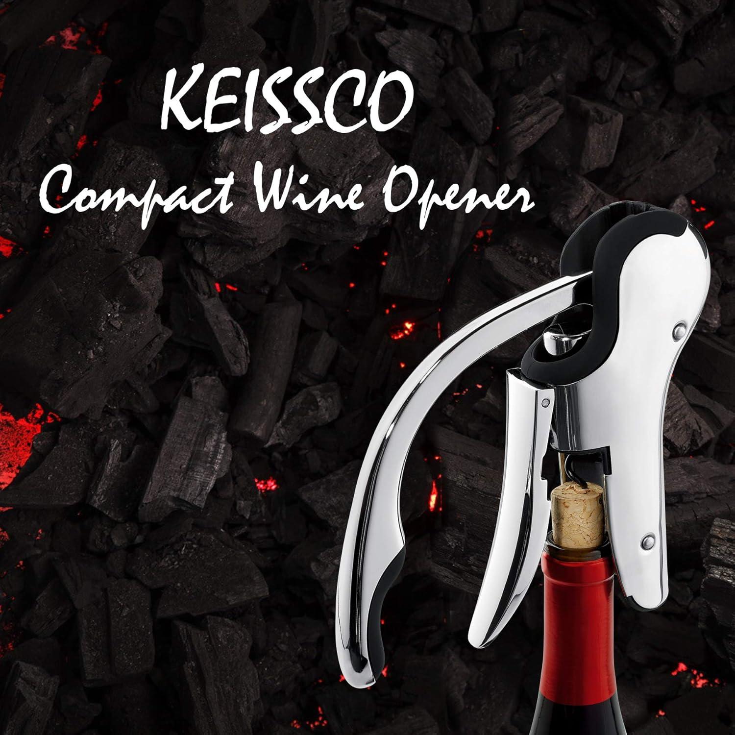 Abrebotellas de Vino KEISSCO Acero Inoxidable con Cortador