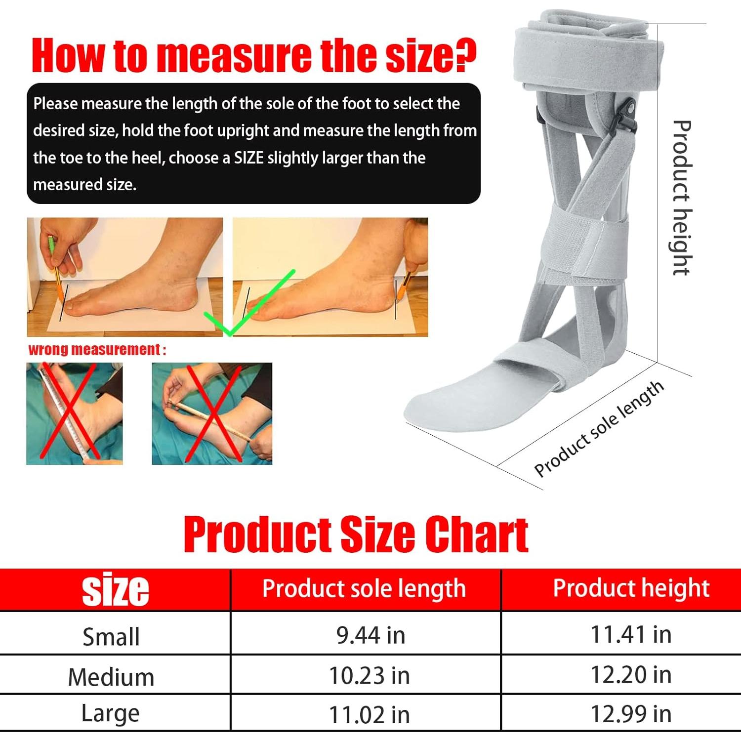Férula de Tobillo AFO Shuyan Jiao Mediana-Derecha