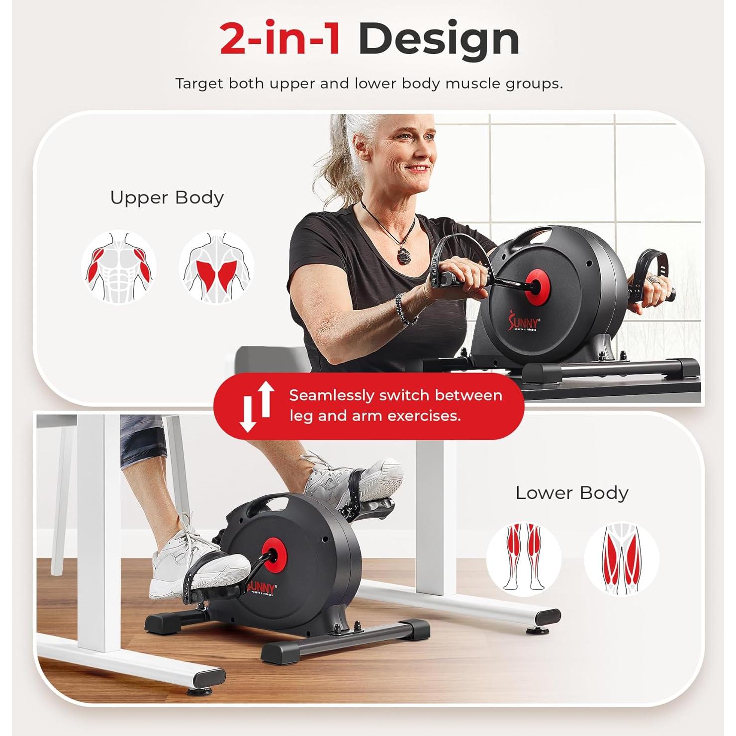 Ejercitador de Pedales Mini Sunny Health & Fitness - 6.26 kg