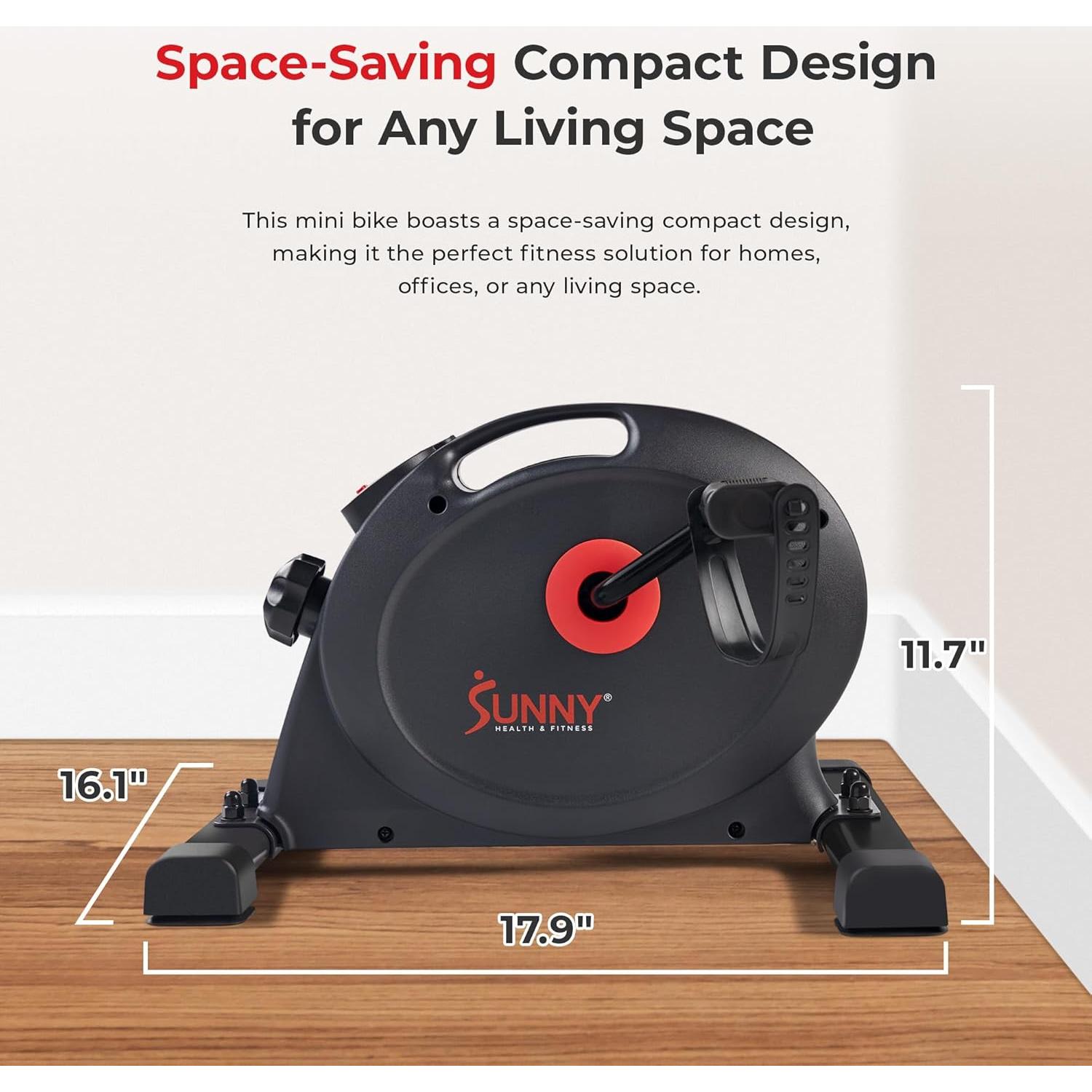 Ejercitador de Pedales Mini Sunny Health & Fitness - 6.26 kg