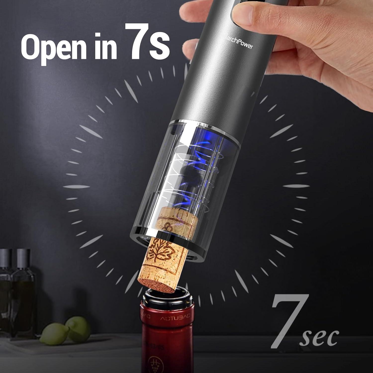 Abridor de Vino Eléctrico Marchpower Automático con Accesorios