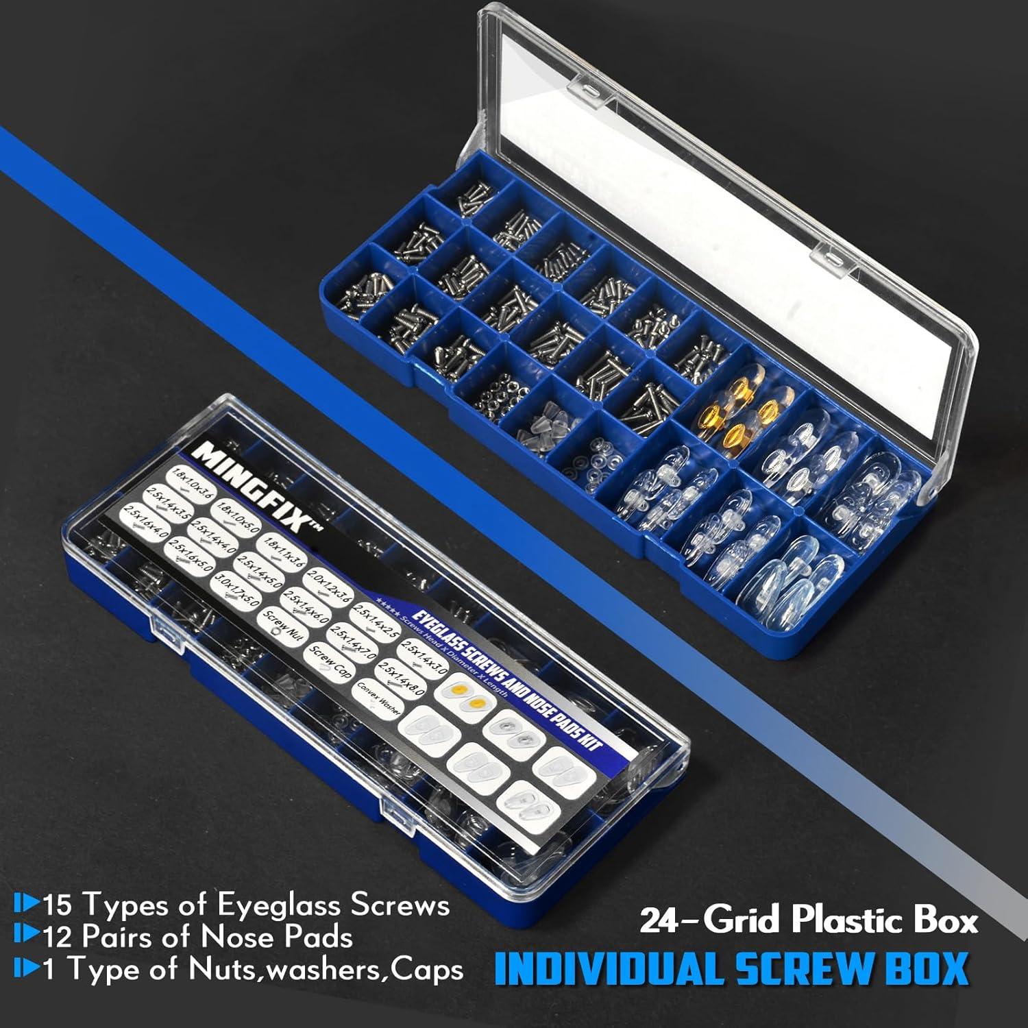 Kit de Reparación de Gafas MINGFIX con Tornillos y Pinzas