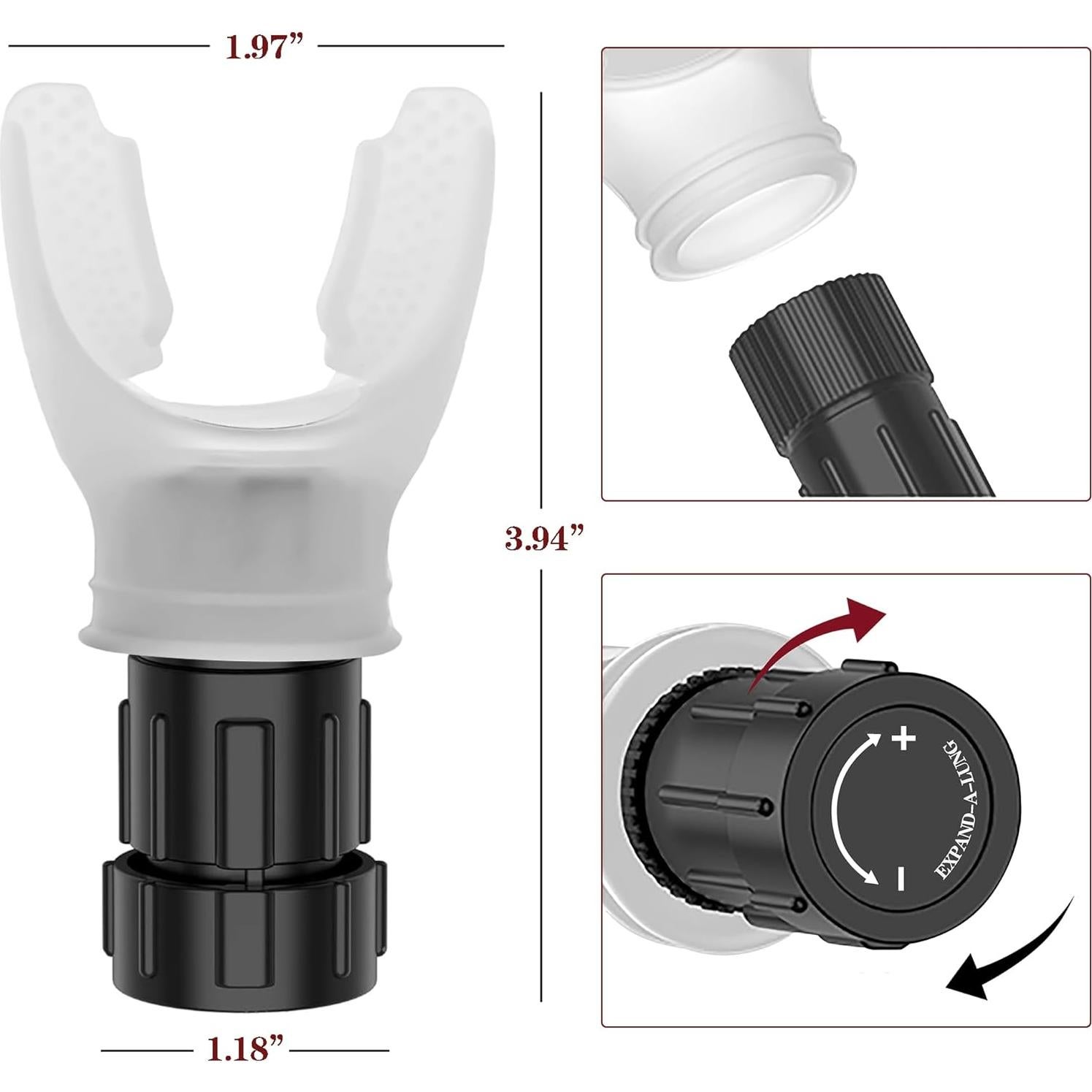 Entrenador de Respiración LAKHAH LT001 Ajustable para Ejercicio