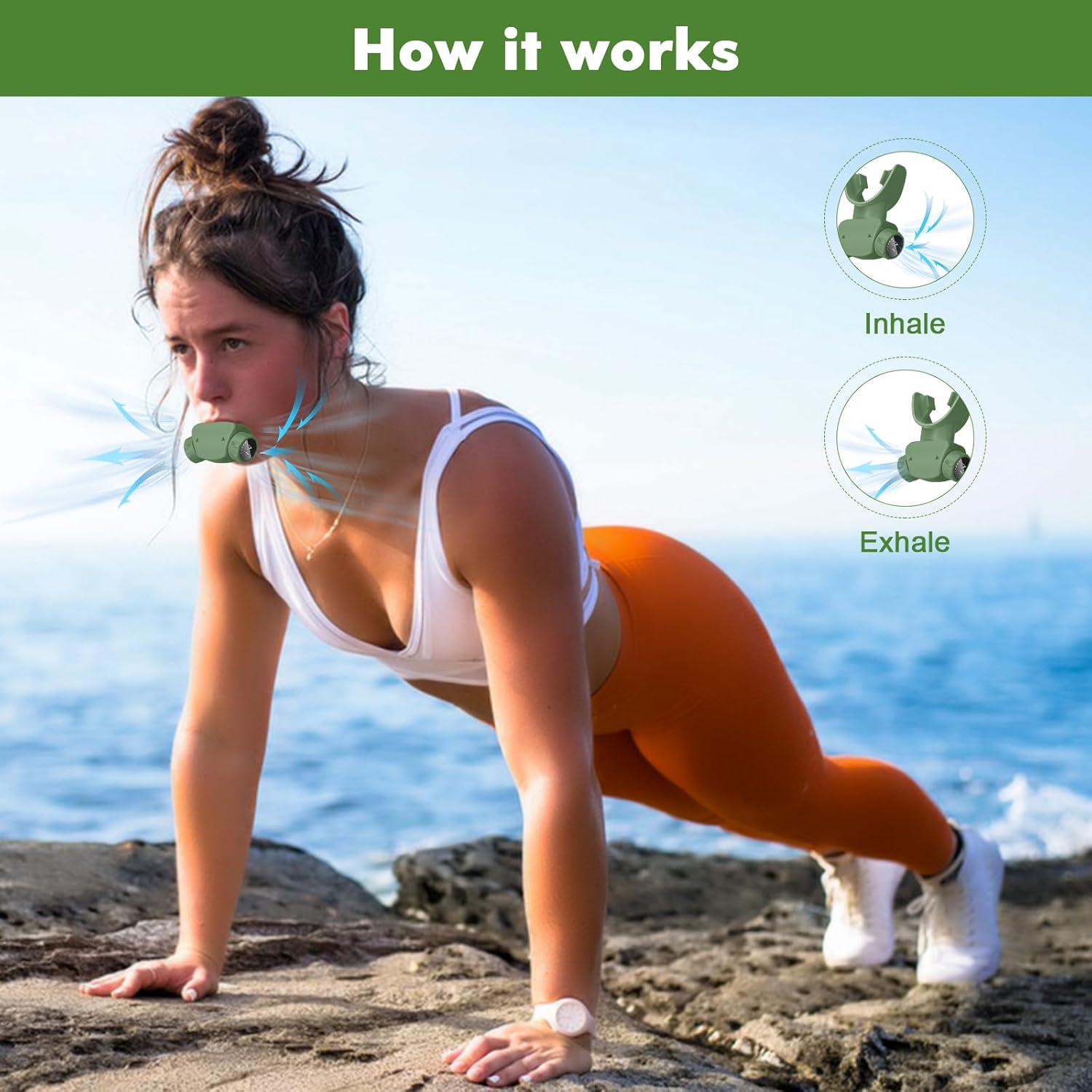 Entrenador de Respiración Funotes BTD-880 Portátil Verde