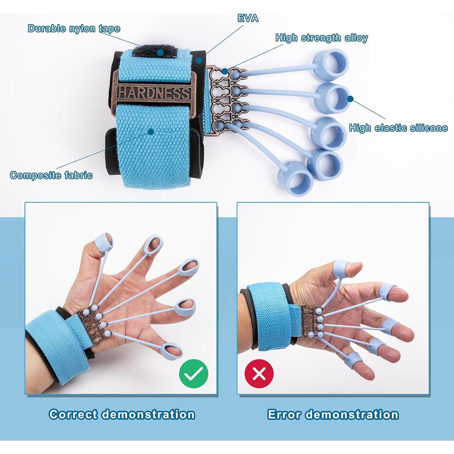 Entrenador de Fuerza para Dedos Wefaner - Rehabilitación y Agarre