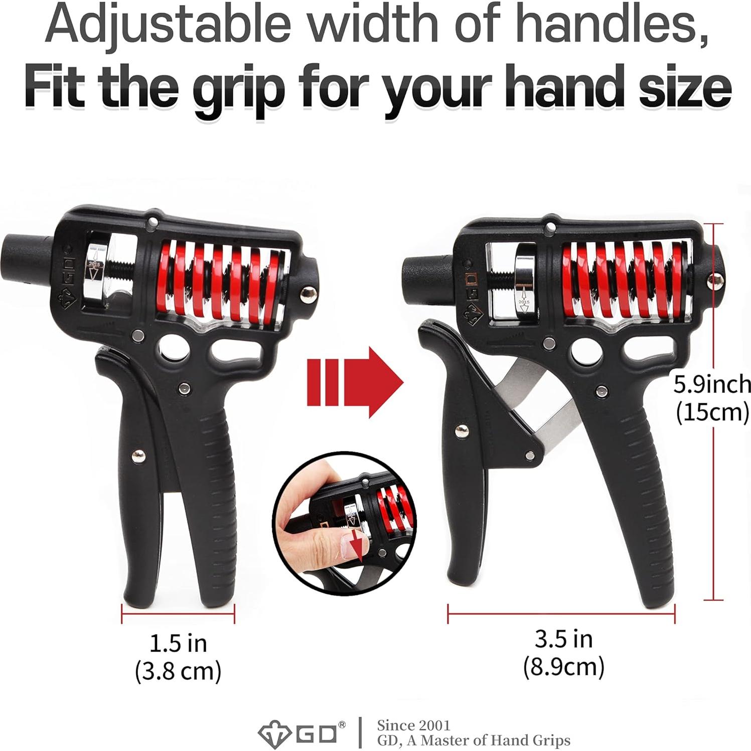 Fortalecedor de Agarre GD GRIP ULTRA-70 Ajustable 20-70kg