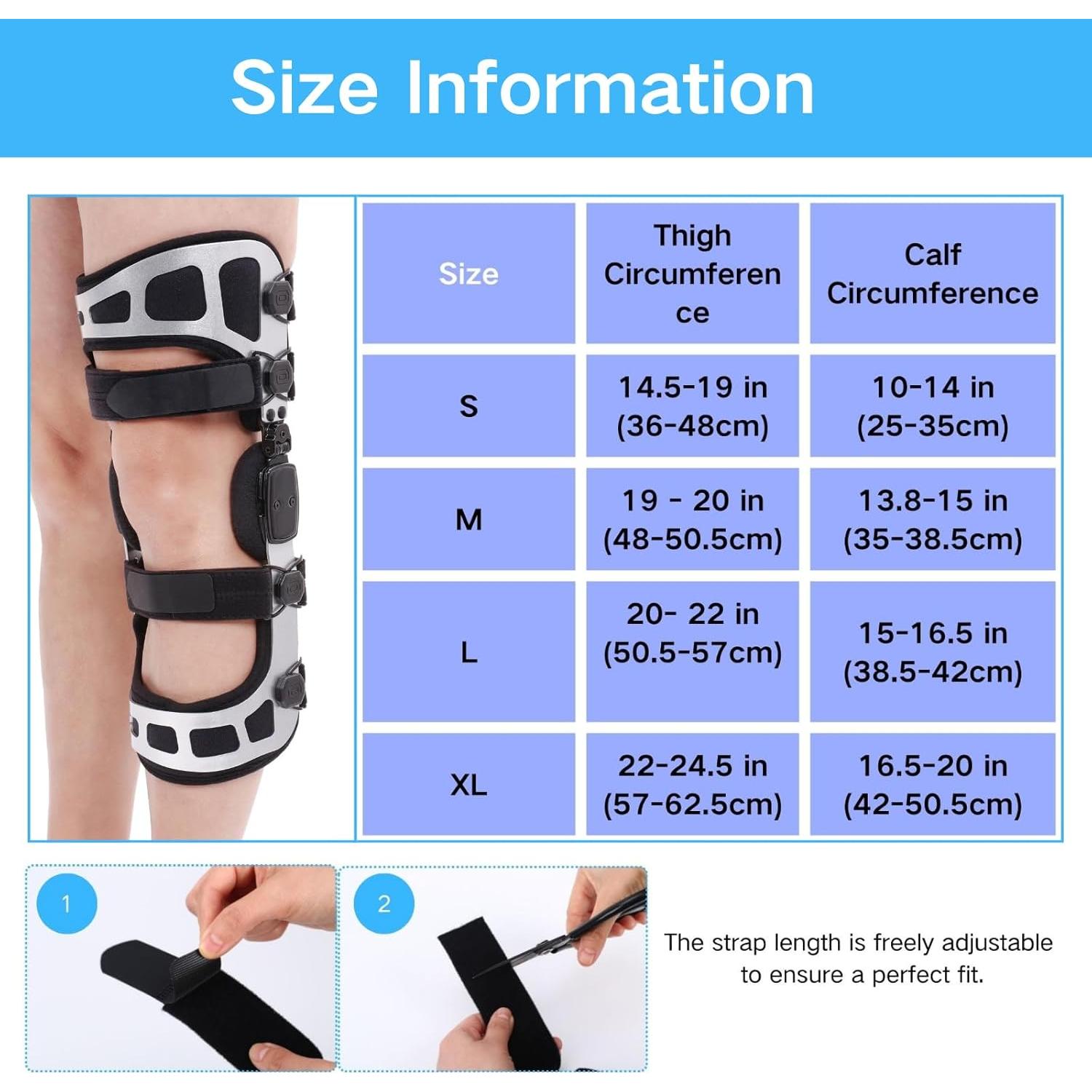 Soporte de Rodilla OA Mathgetin Doble Upright para Osteoartritis